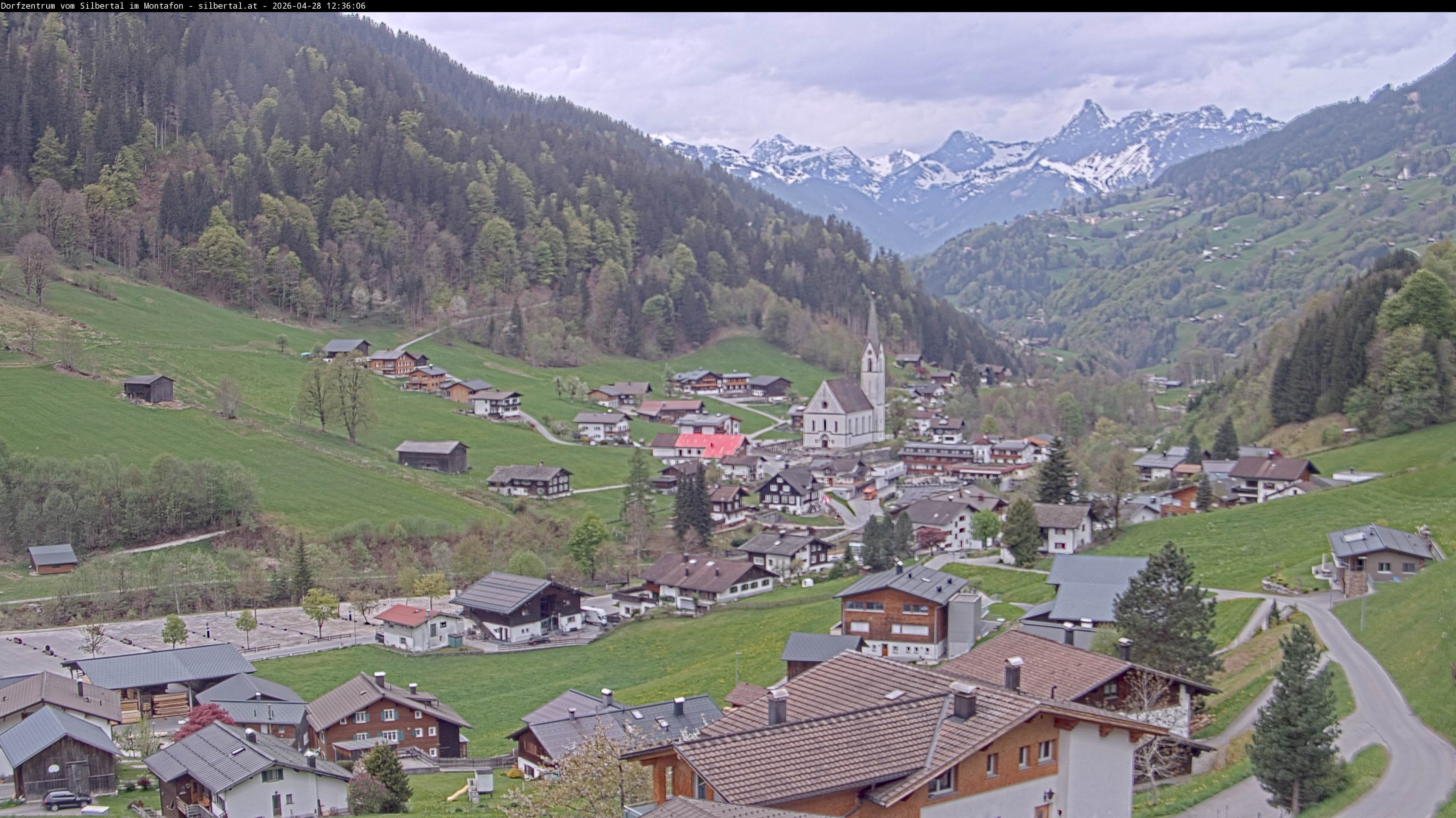 Archiv Foto Webcam Blick auf Silbertal, Vorarlberg