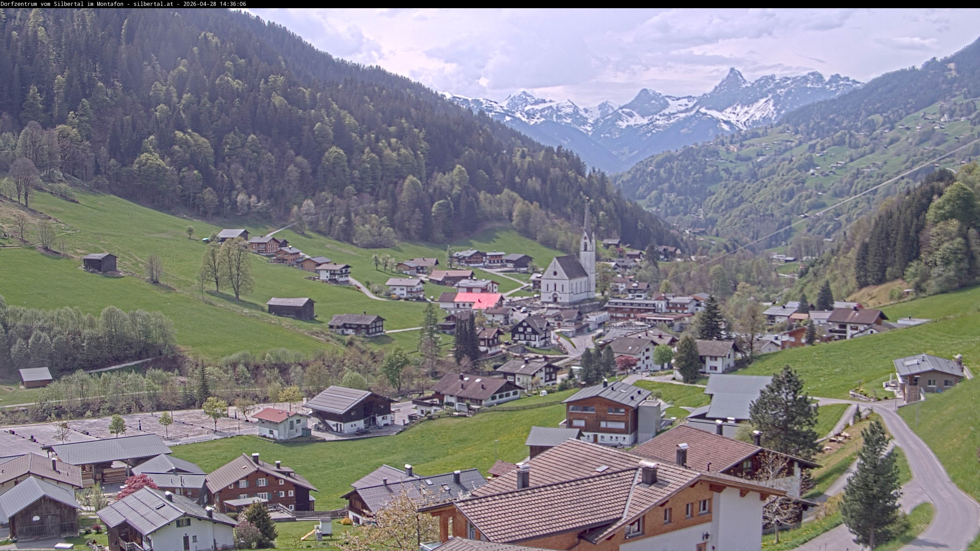 Archiv Foto Webcam Blick auf Silbertal, Vorarlberg