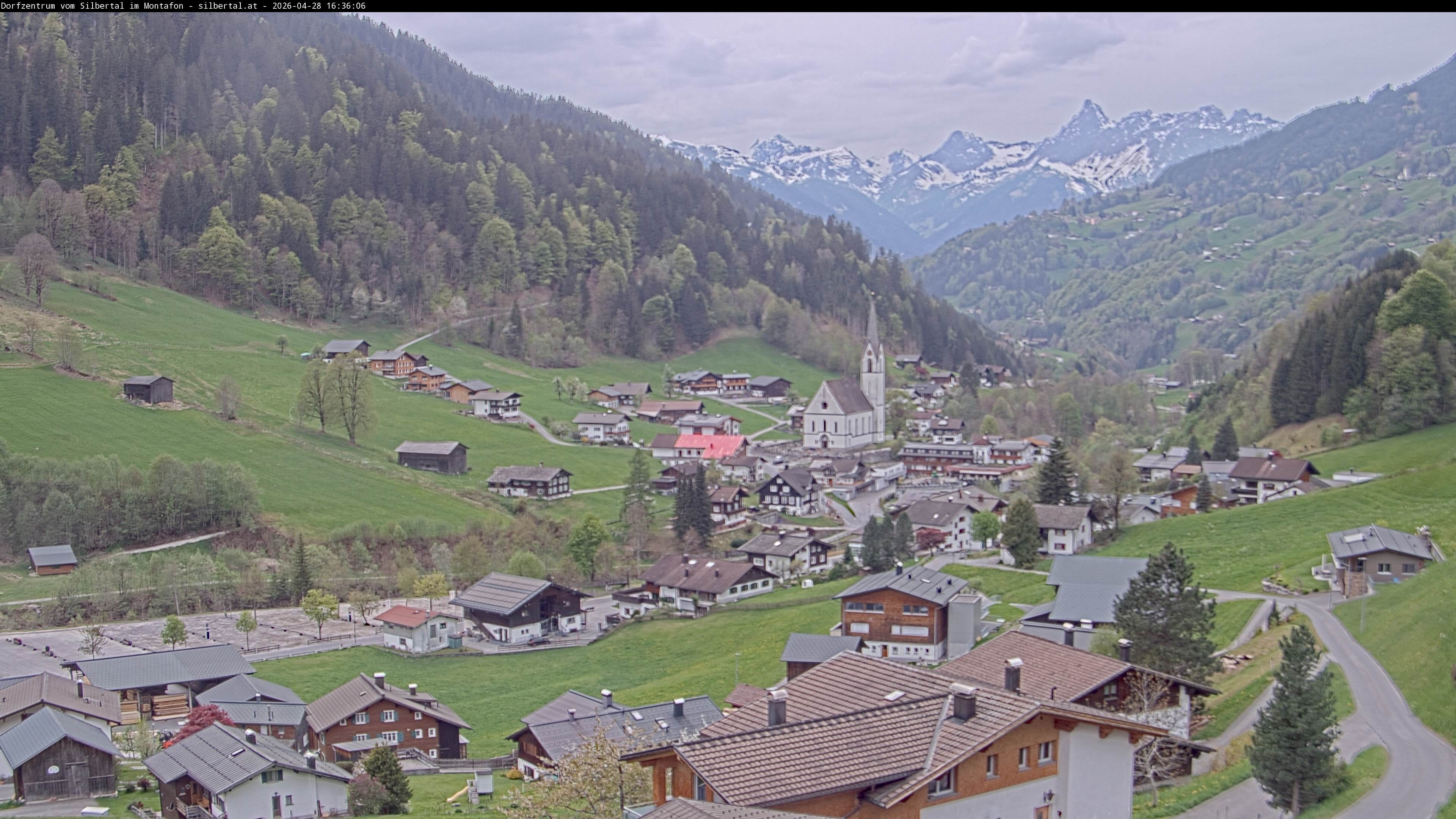 Archiv Foto Webcam Blick auf Silbertal, Vorarlberg