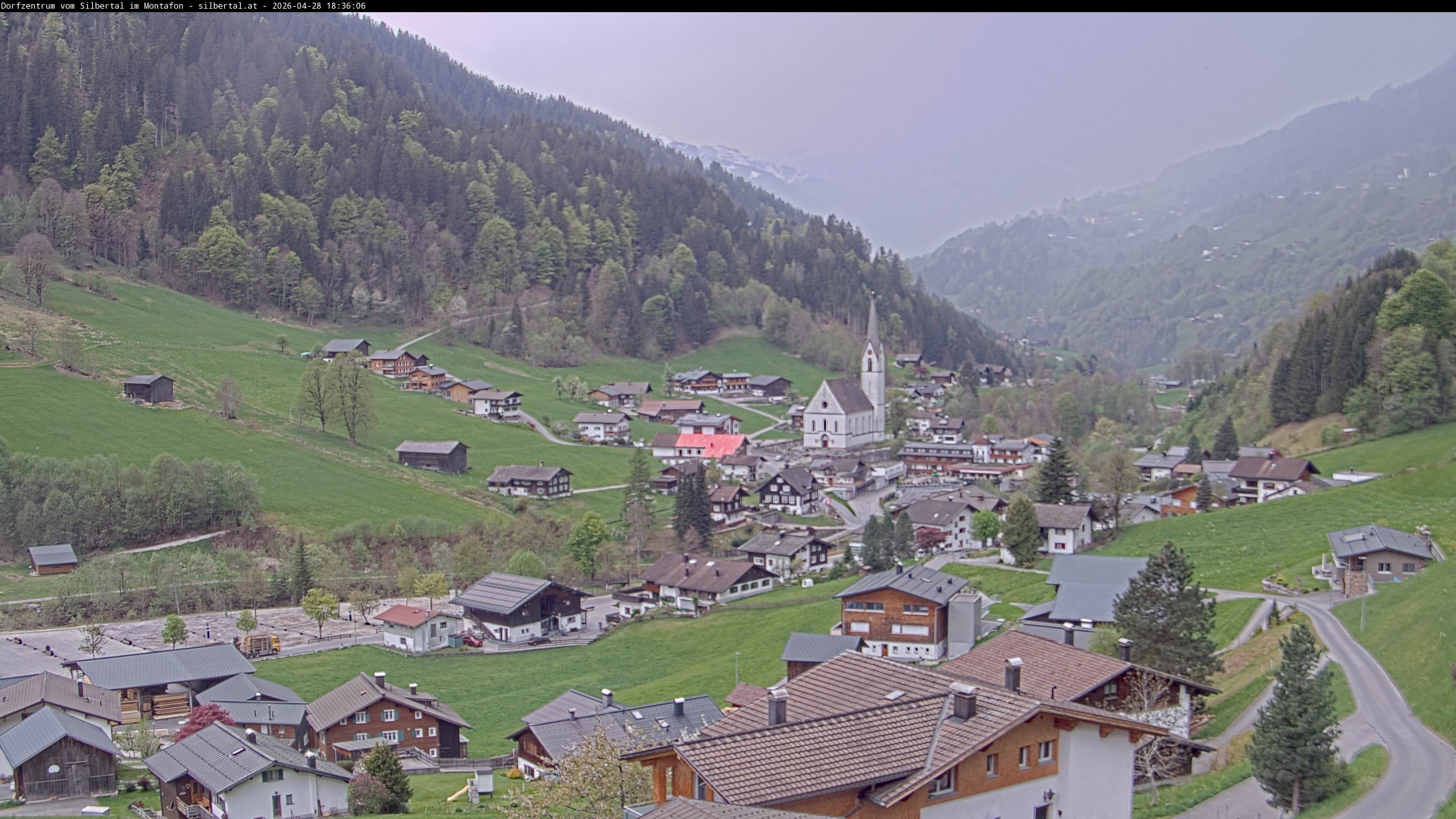 Archiv Foto Webcam Blick auf Silbertal, Vorarlberg