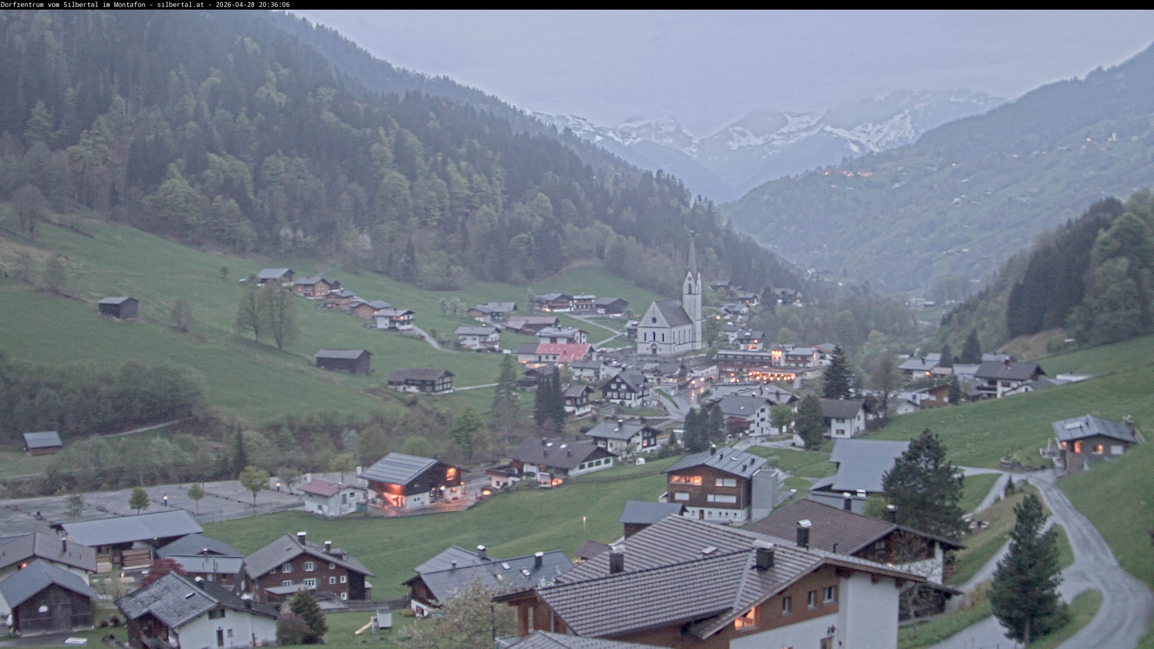 Archiv Foto Webcam Blick auf Silbertal, Vorarlberg