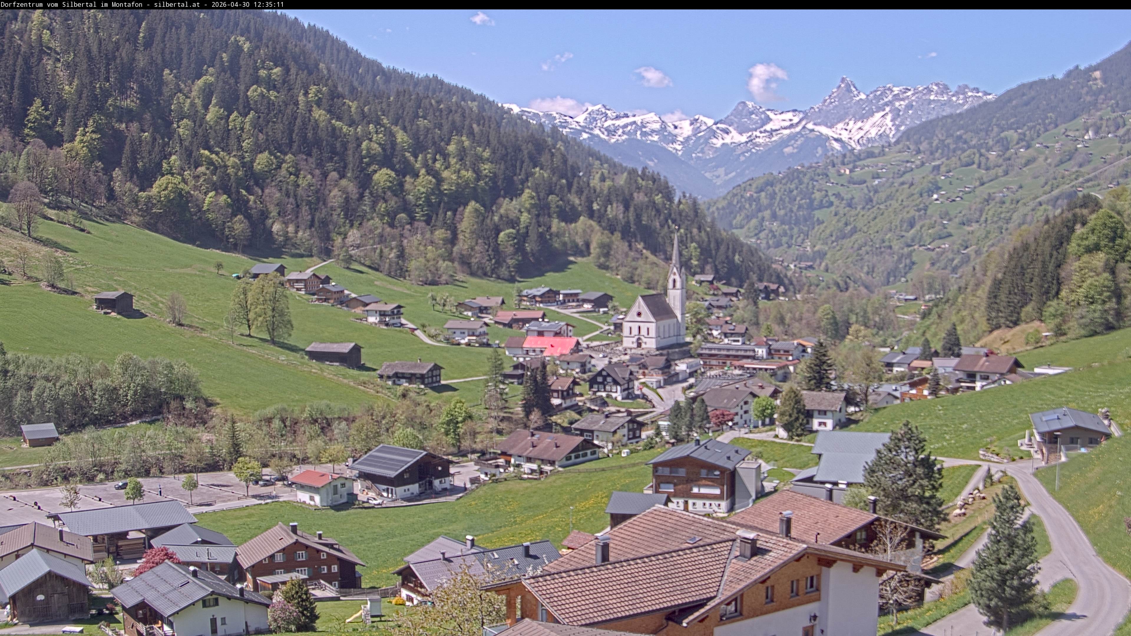 Archiv Foto Webcam Blick auf Silbertal, Vorarlberg
