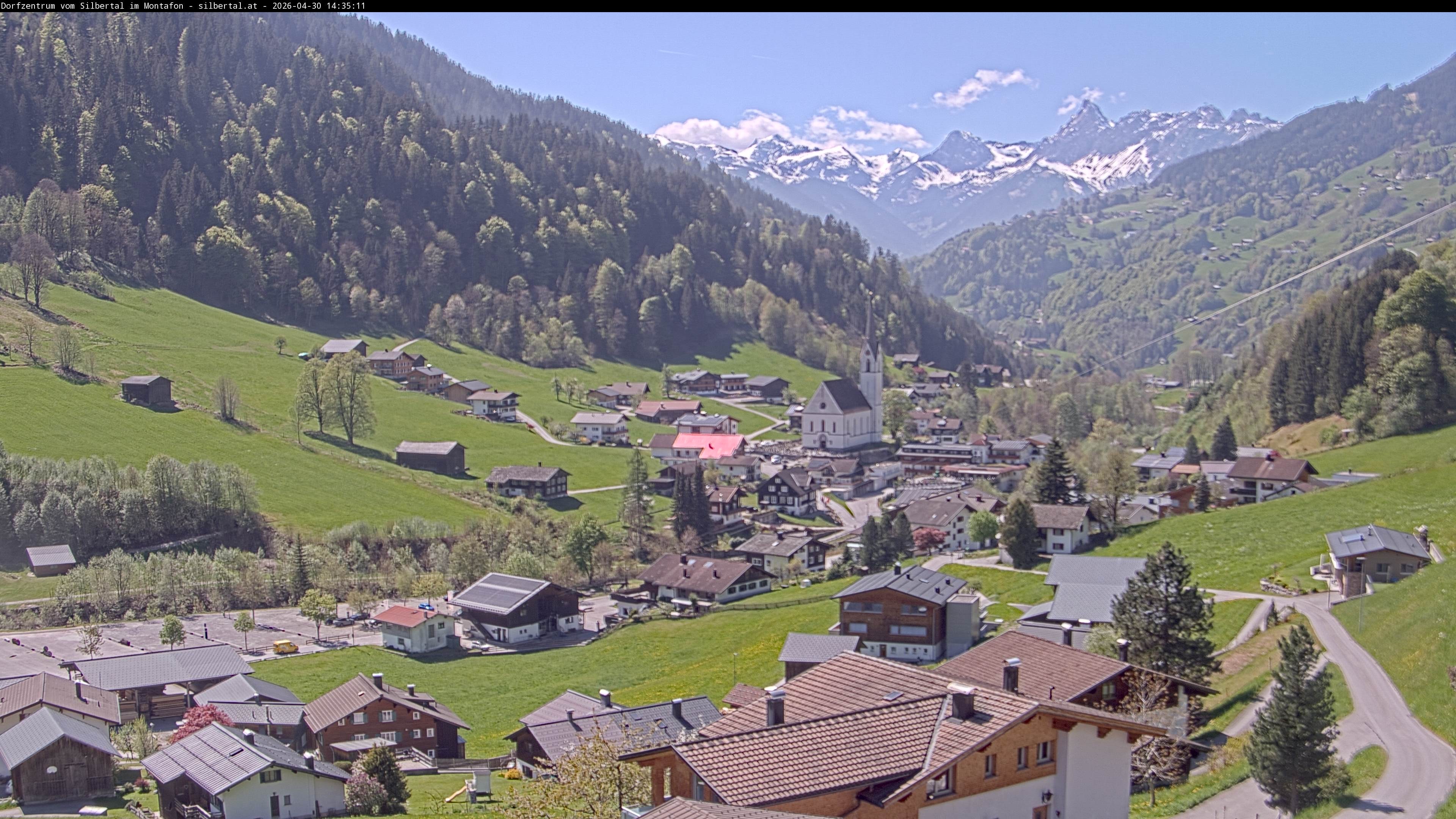Archiv Foto Webcam Blick auf Silbertal, Vorarlberg