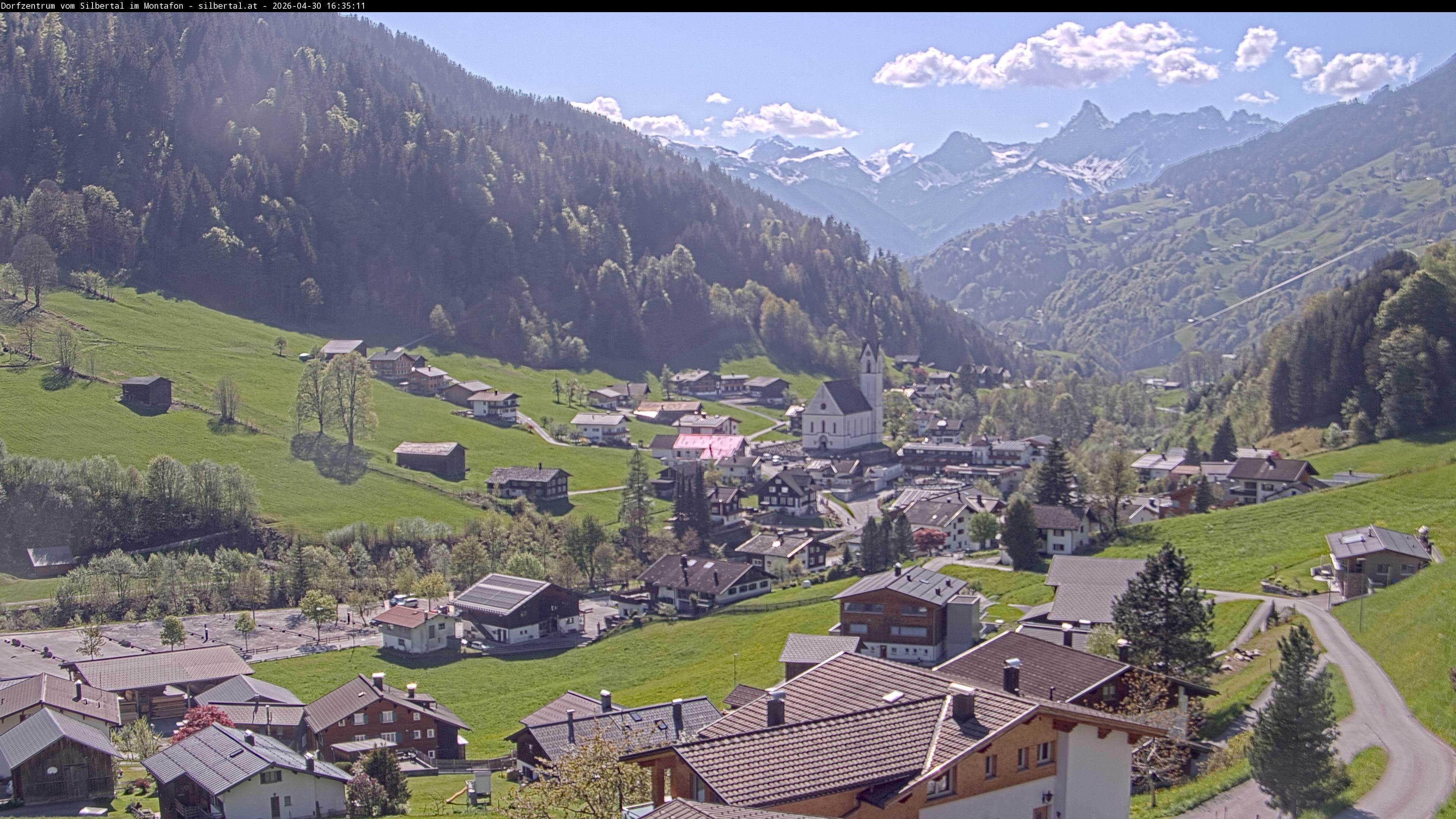 Archiv Foto Webcam Blick auf Silbertal, Vorarlberg