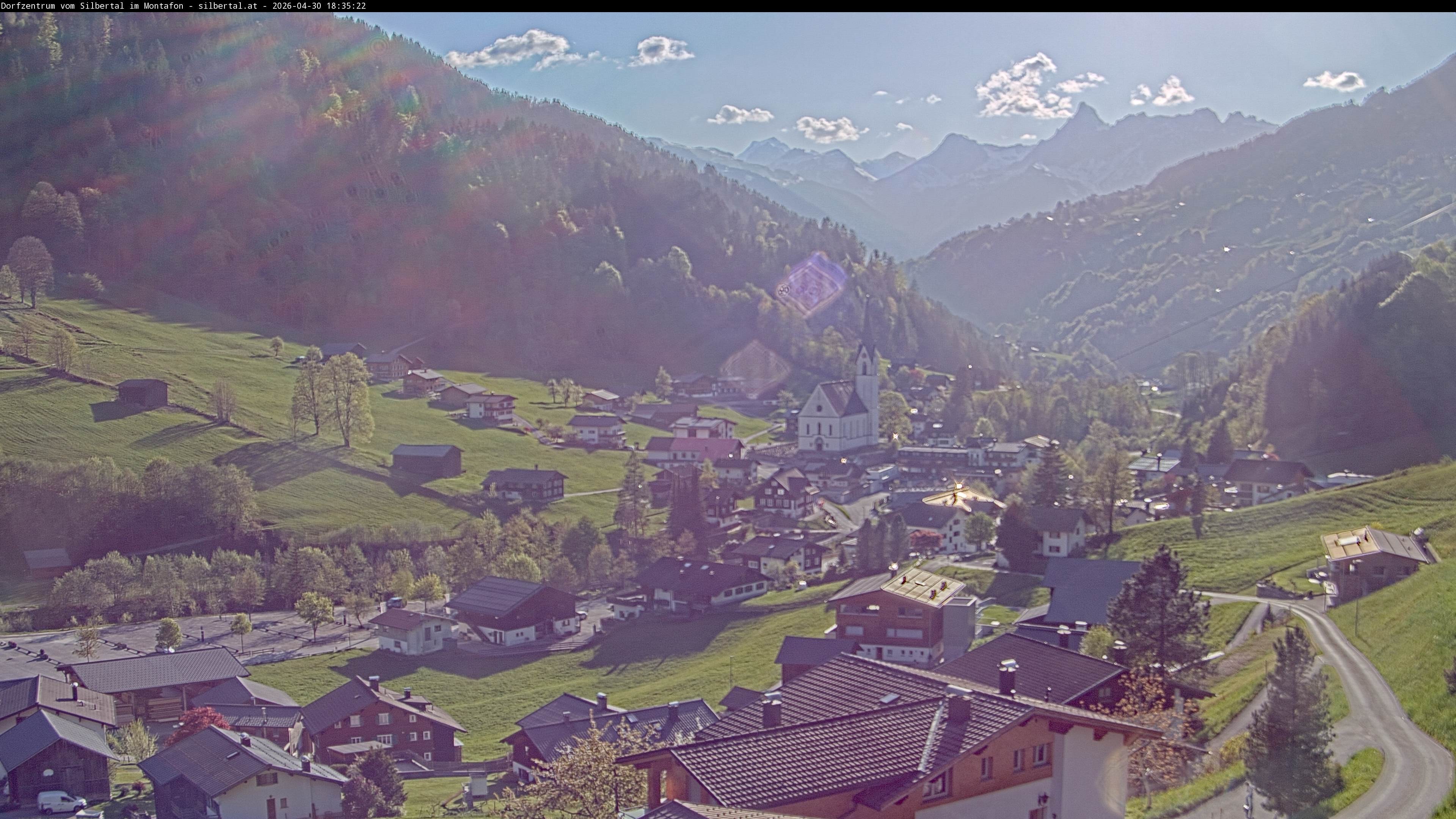 Archiv Foto Webcam Blick auf Silbertal, Vorarlberg