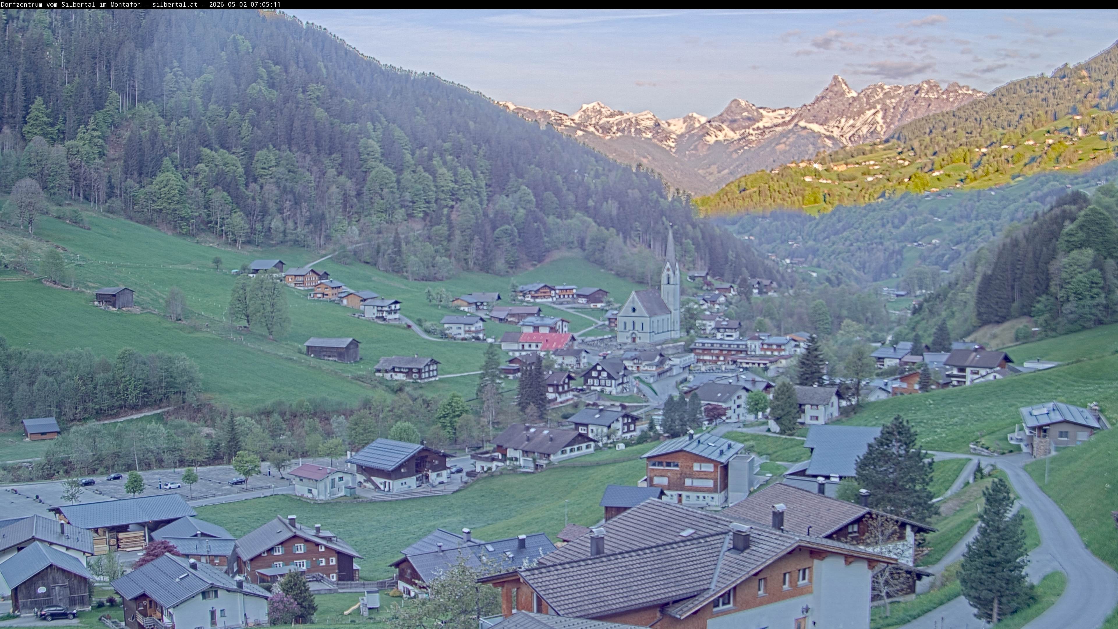 Archiv Foto Webcam Blick auf Silbertal, Vorarlberg