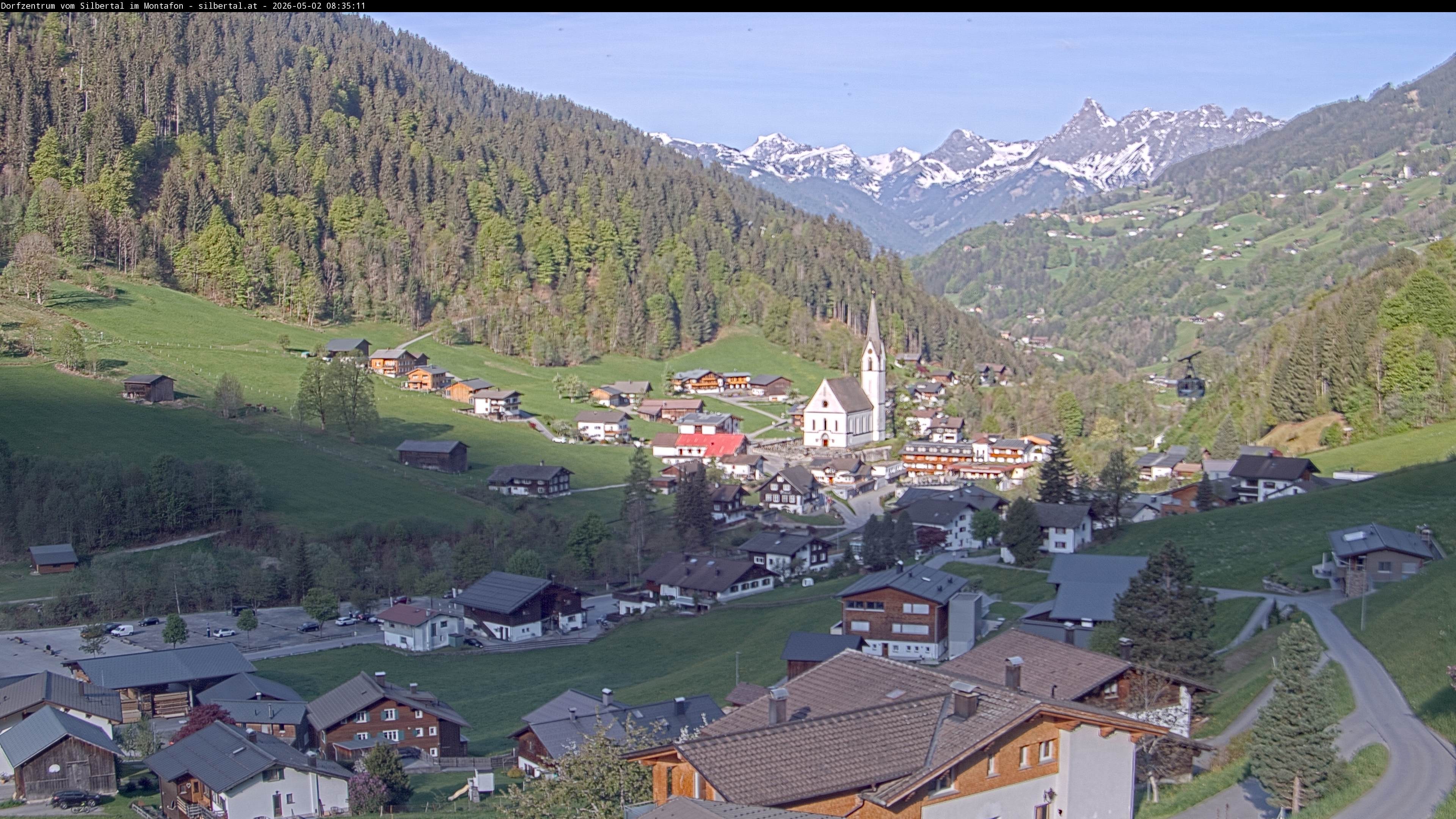 Archiv Foto Webcam Blick auf Silbertal, Vorarlberg