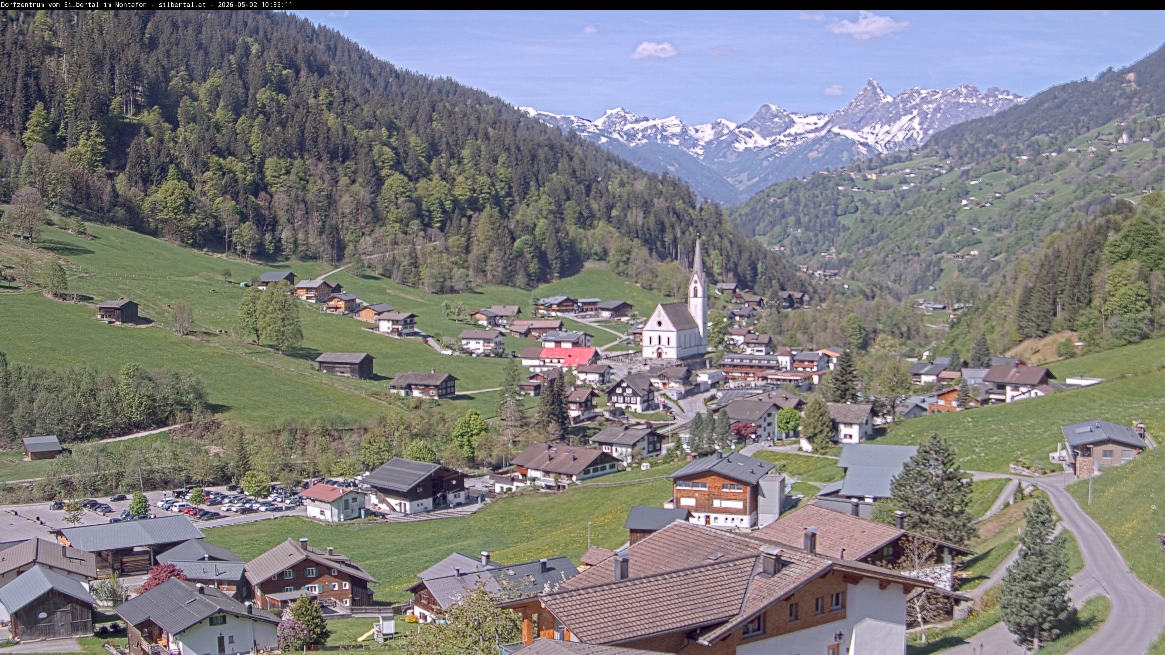 Archiv Foto Webcam Blick auf Silbertal, Vorarlberg