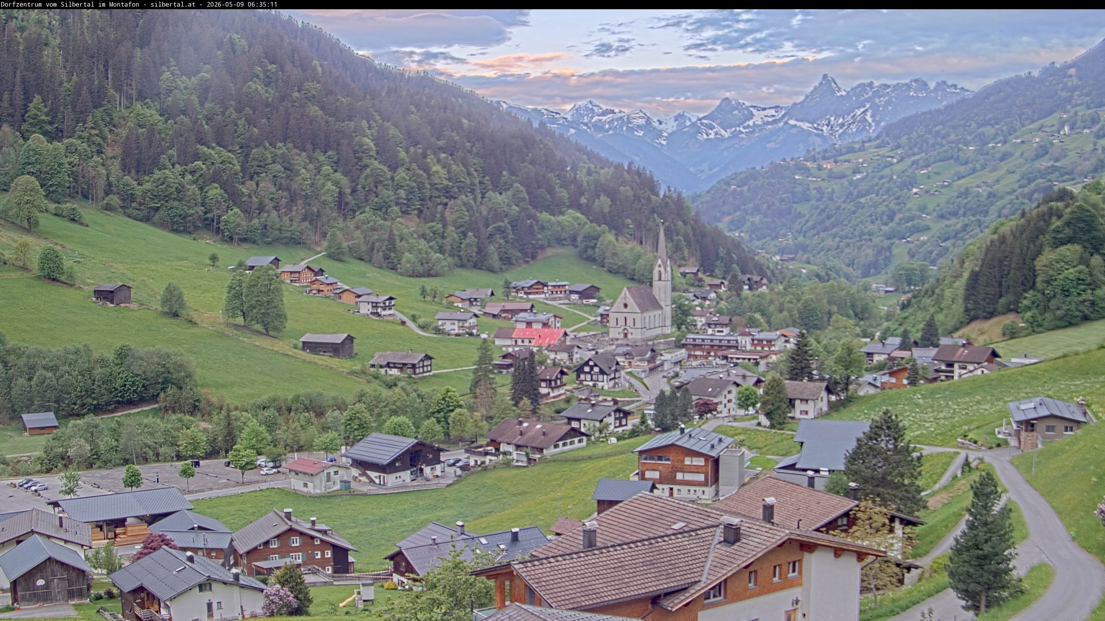 Archiv Foto Webcam Blick auf Silbertal, Vorarlberg