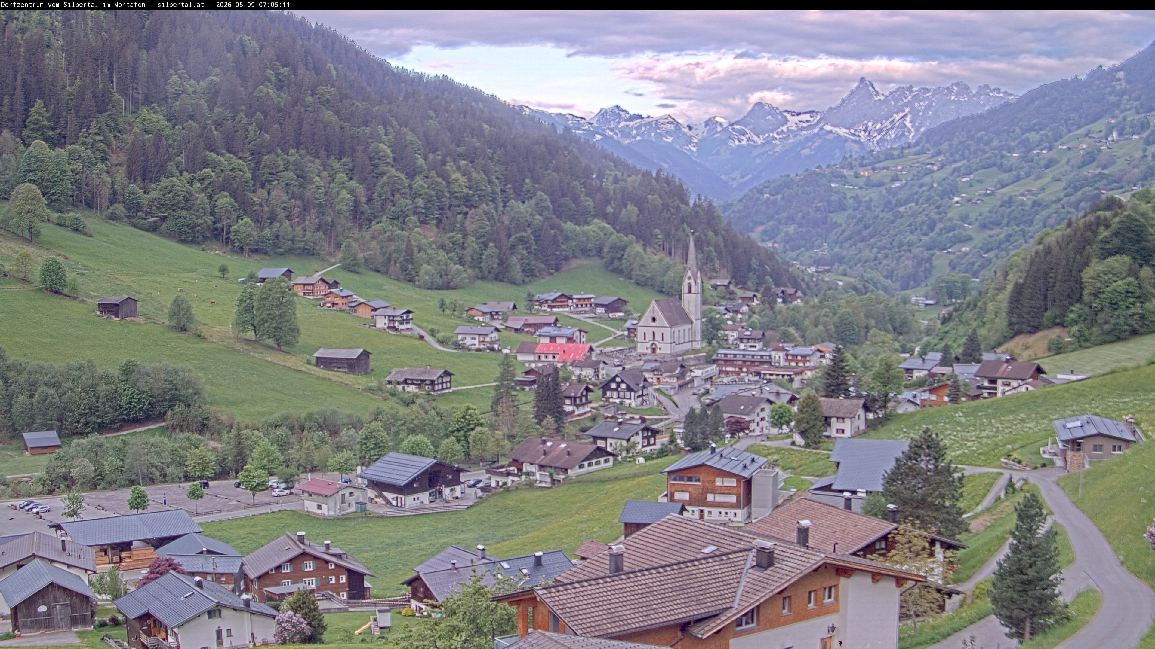 Archiv Foto Webcam Blick auf Silbertal, Vorarlberg