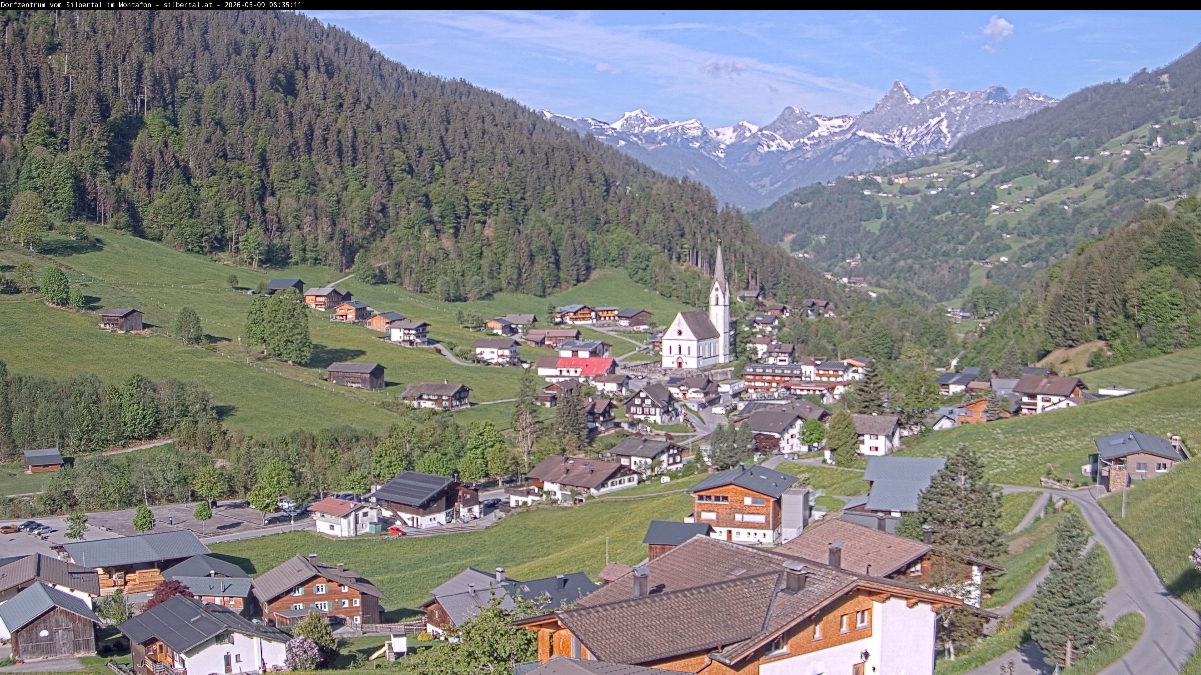 Archiv Foto Webcam Blick auf Silbertal, Vorarlberg