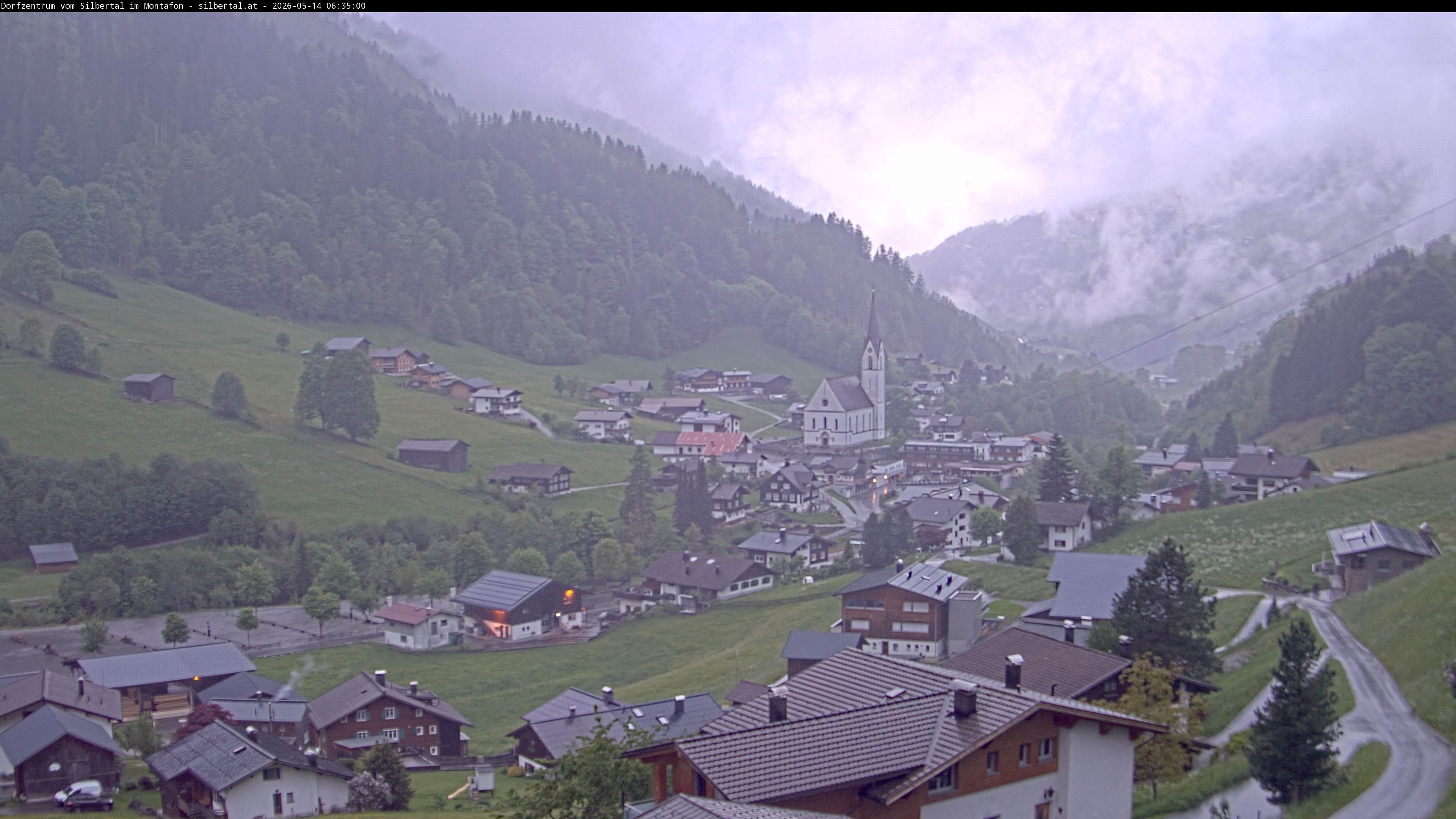 Archiv Foto Webcam Blick auf Silbertal, Vorarlberg