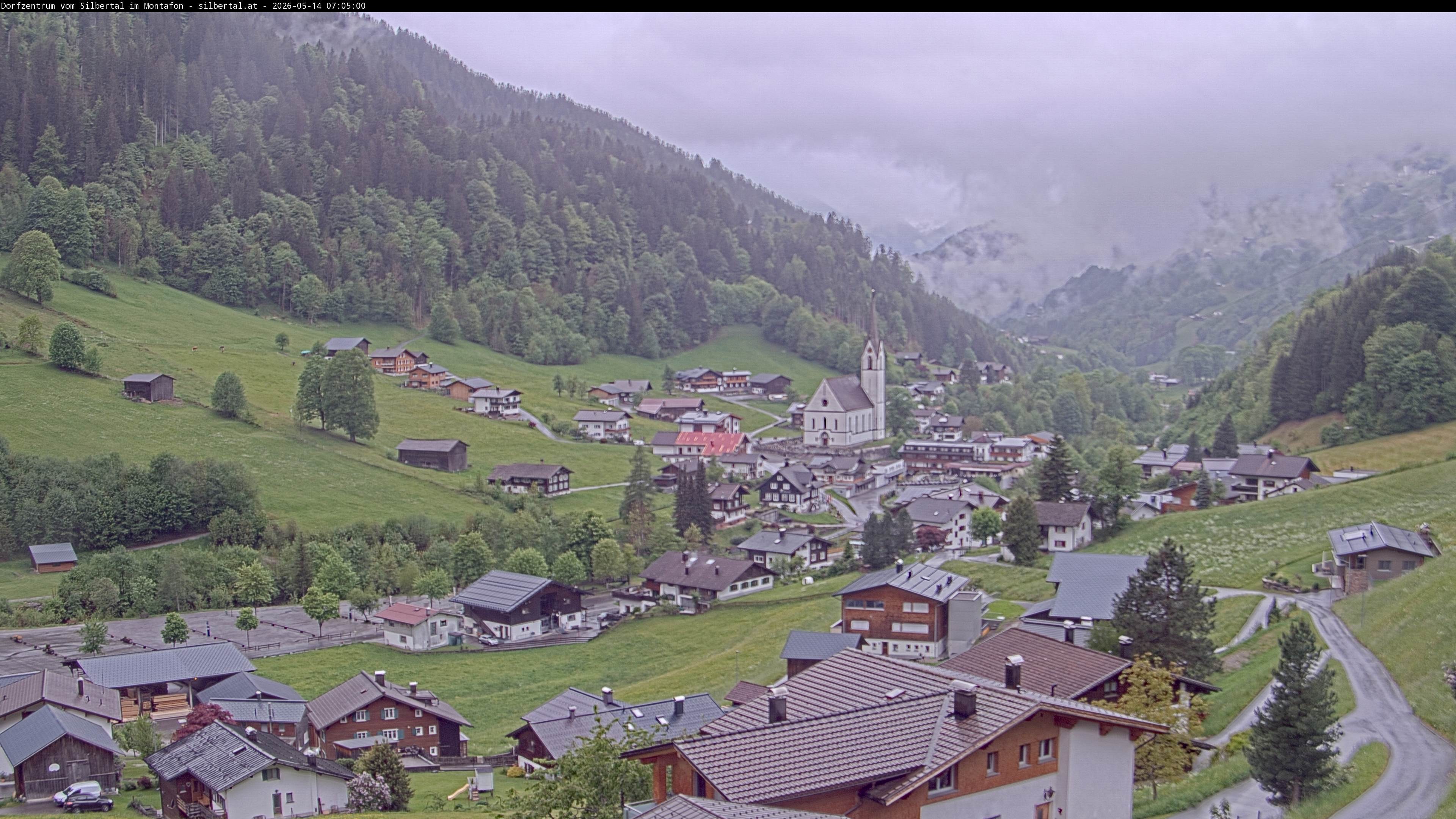 Archiv Foto Webcam Blick auf Silbertal, Vorarlberg