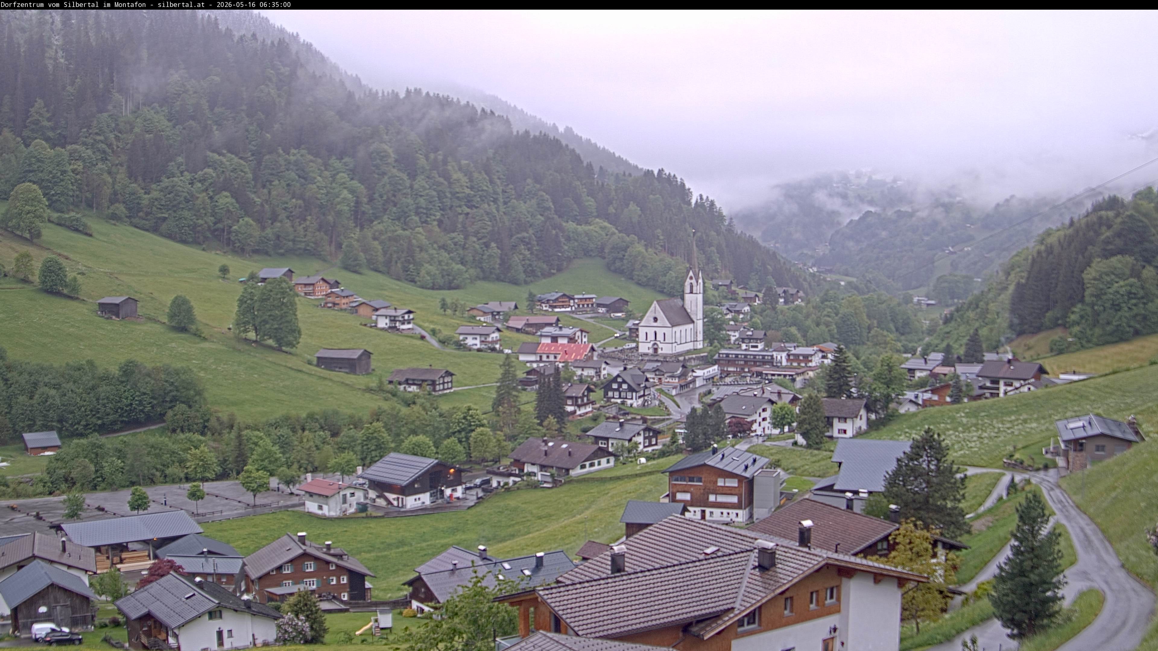 Archiv Foto Webcam Blick auf Silbertal, Vorarlberg