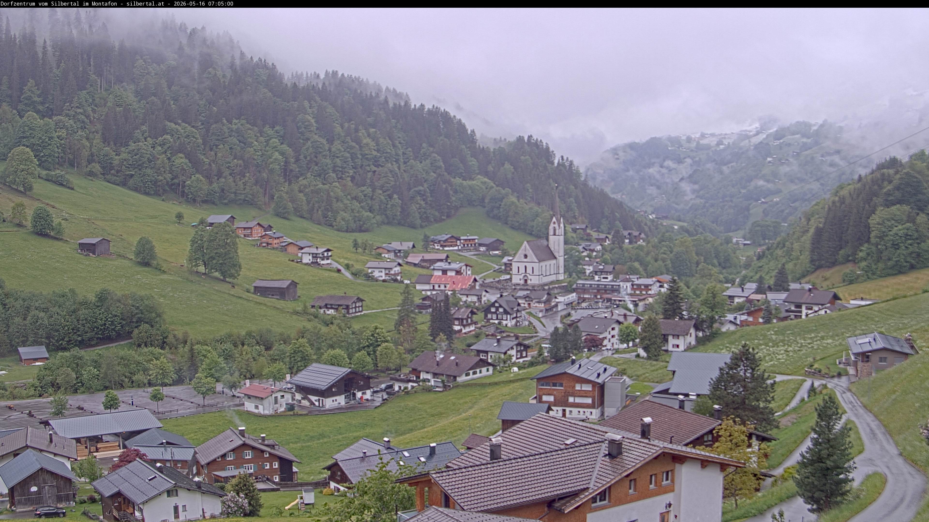 Archiv Foto Webcam Blick auf Silbertal, Vorarlberg