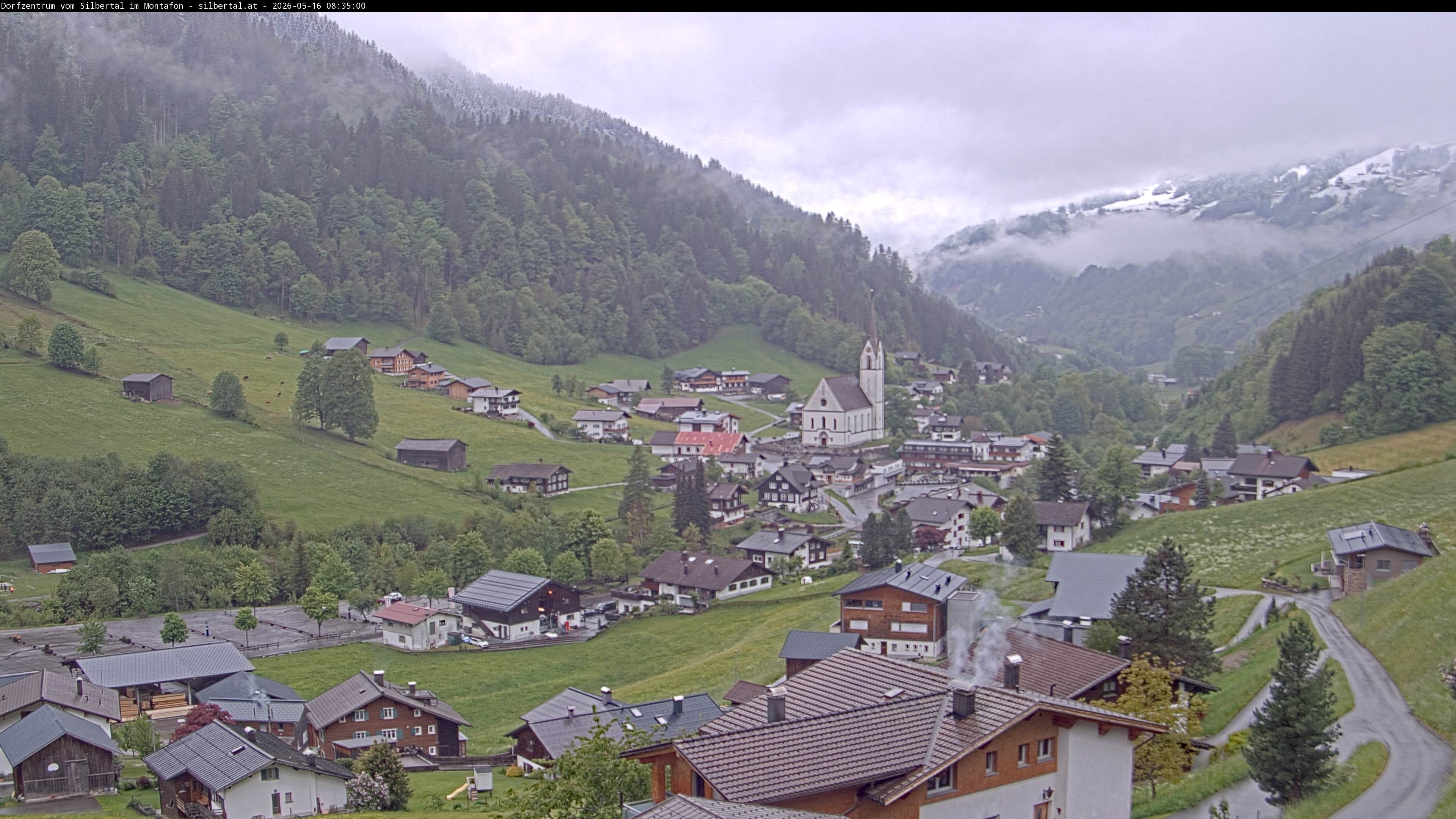Archiv Foto Webcam Blick auf Silbertal, Vorarlberg