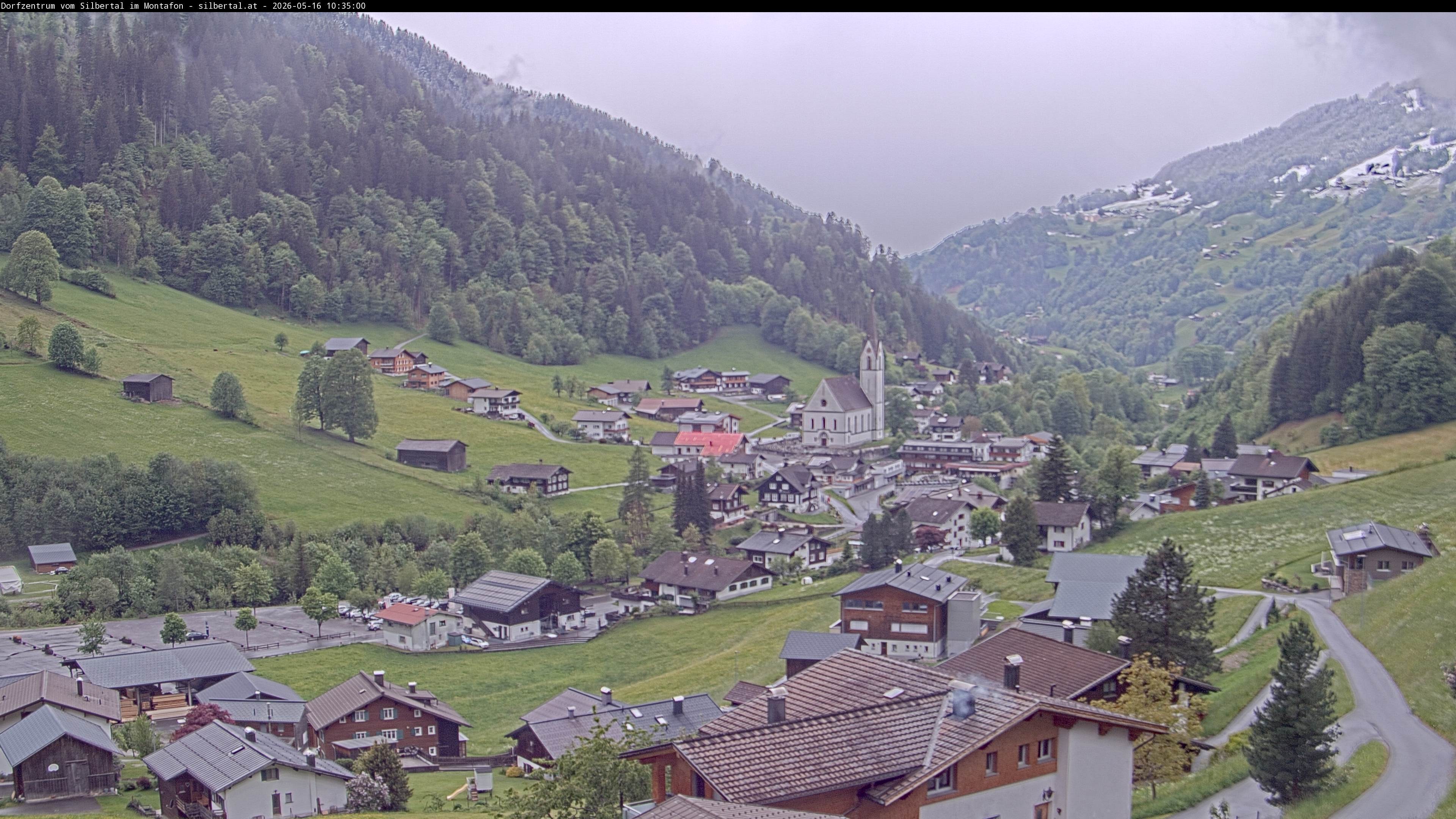 Archiv Foto Webcam Blick auf Silbertal, Vorarlberg