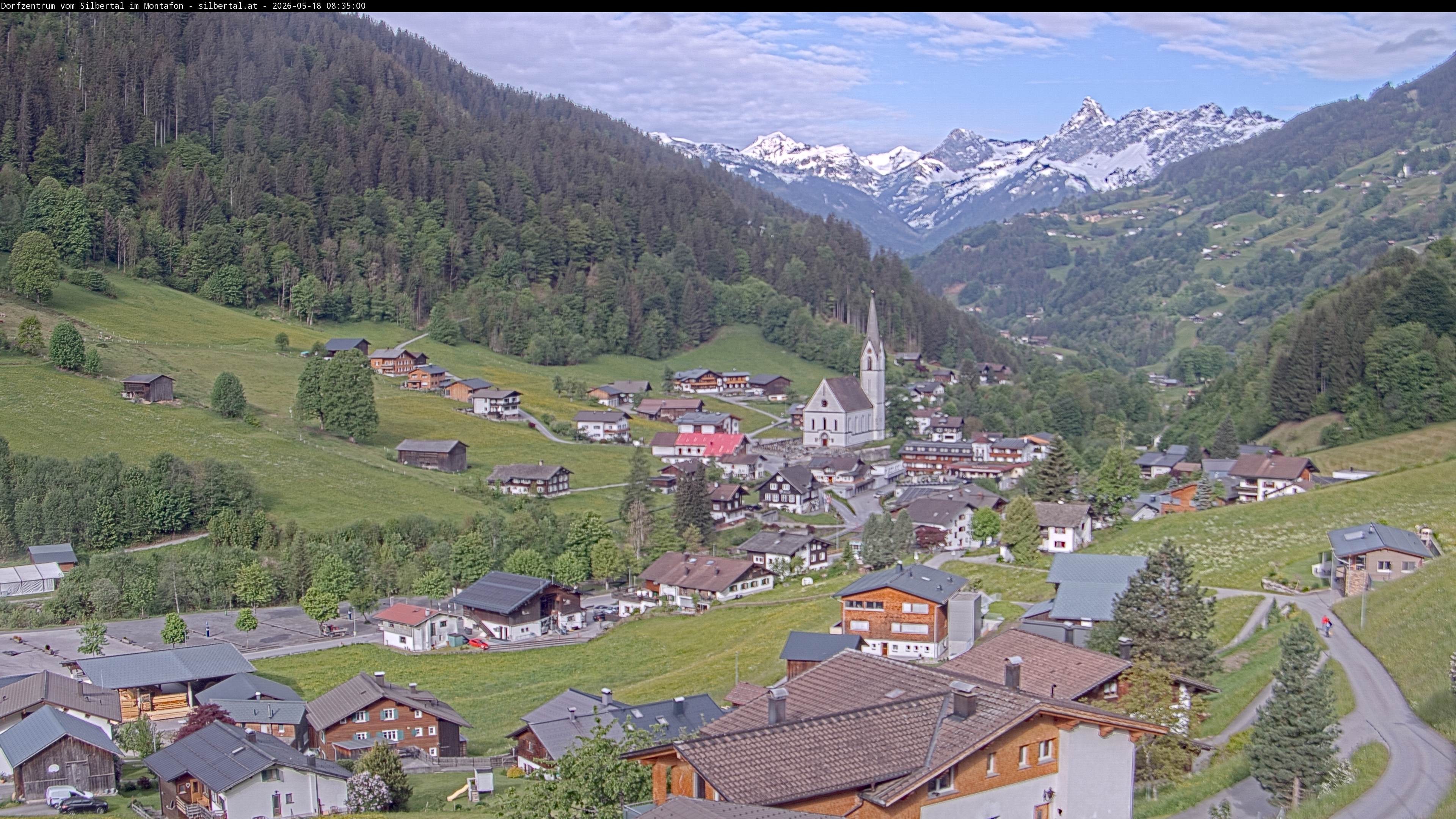 Archiv Foto Webcam Blick auf Silbertal, Vorarlberg