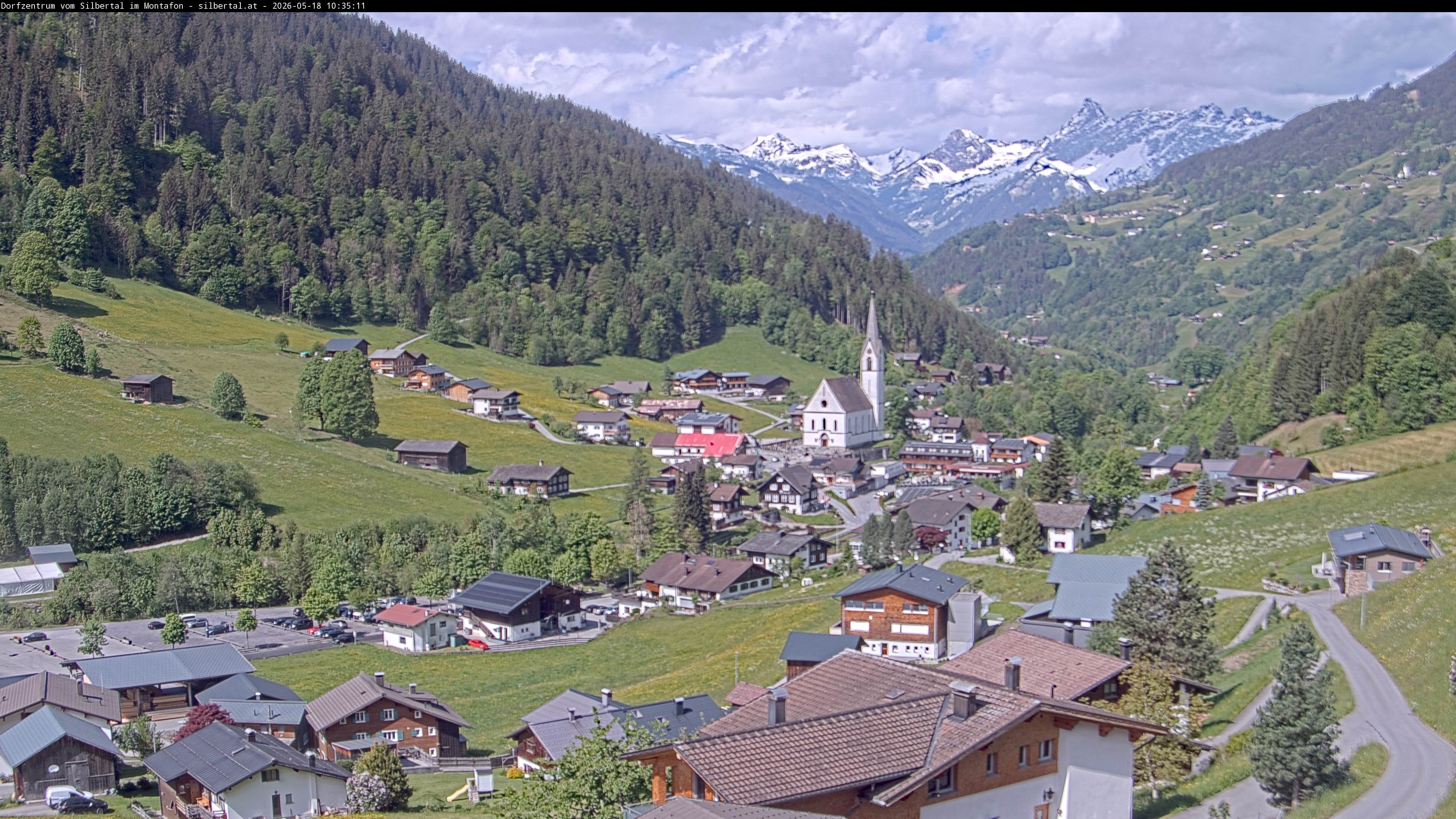 Archiv Foto Webcam Blick auf Silbertal, Vorarlberg
