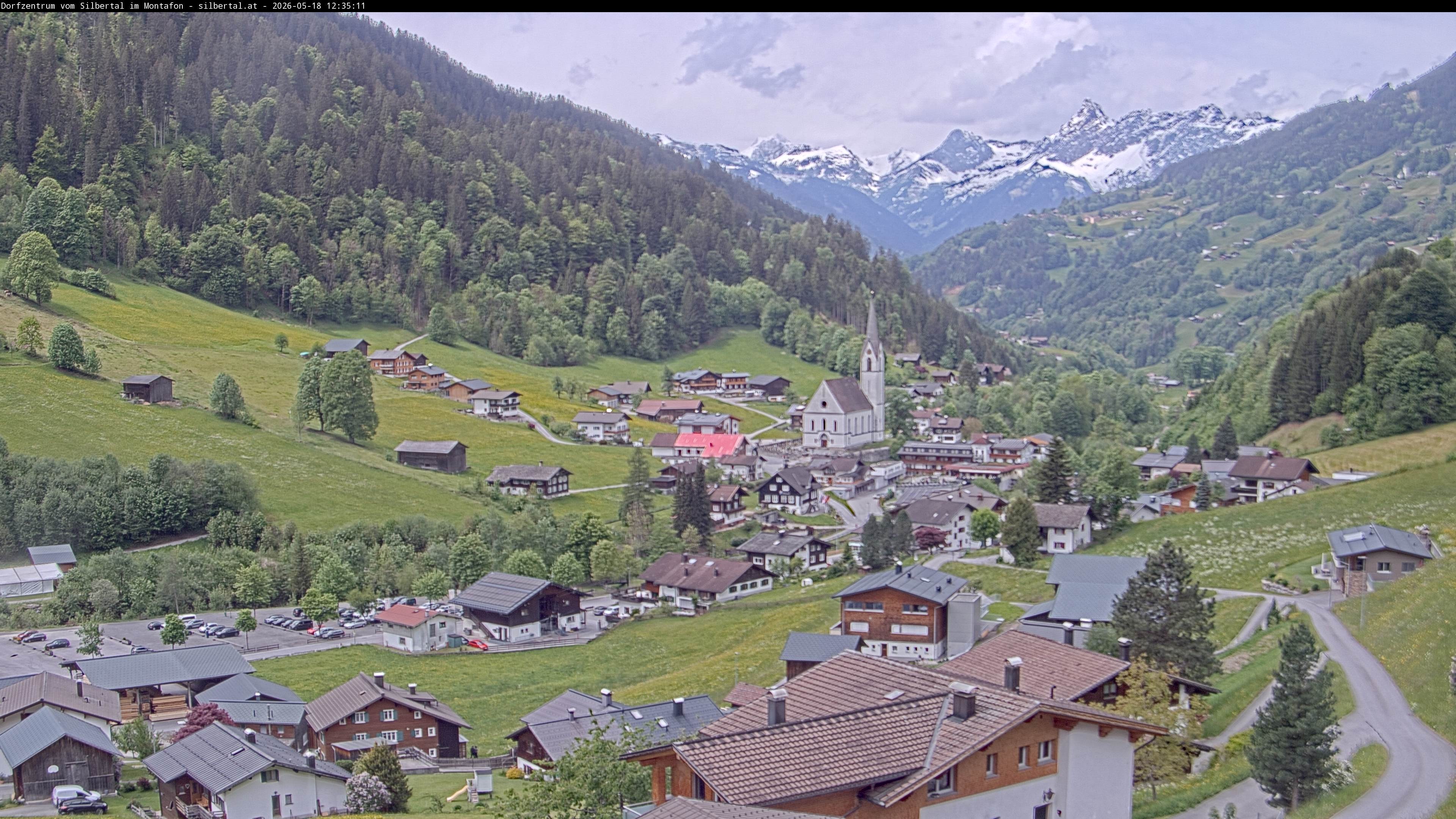 Archiv Foto Webcam Blick auf Silbertal, Vorarlberg