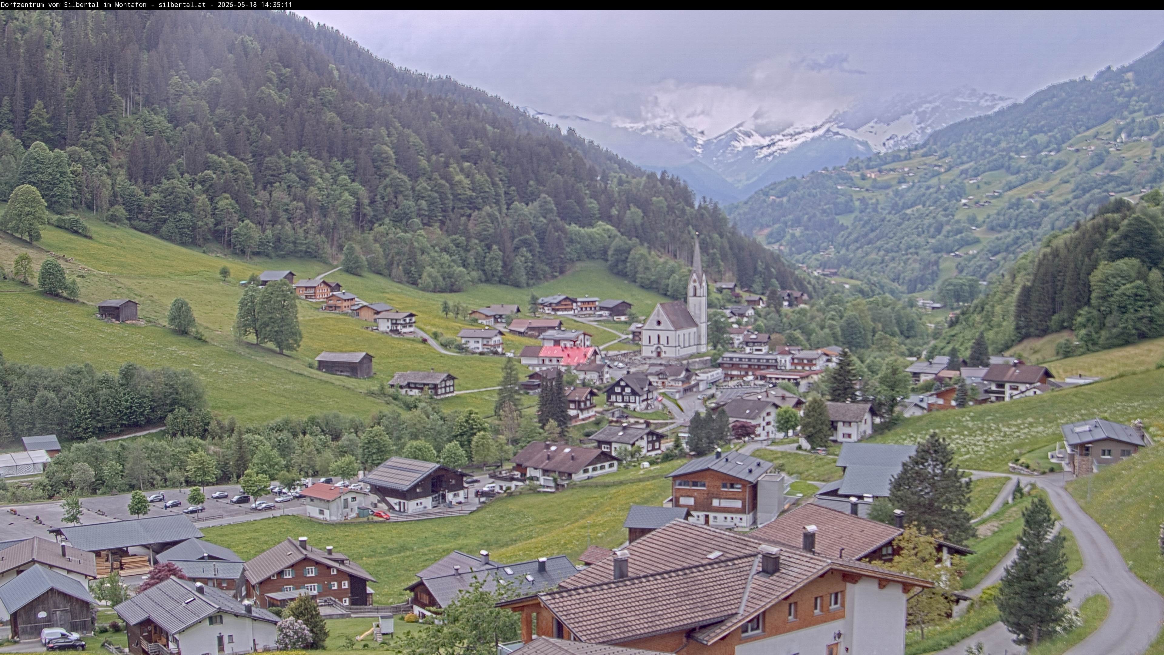 Archiv Foto Webcam Blick auf Silbertal, Vorarlberg