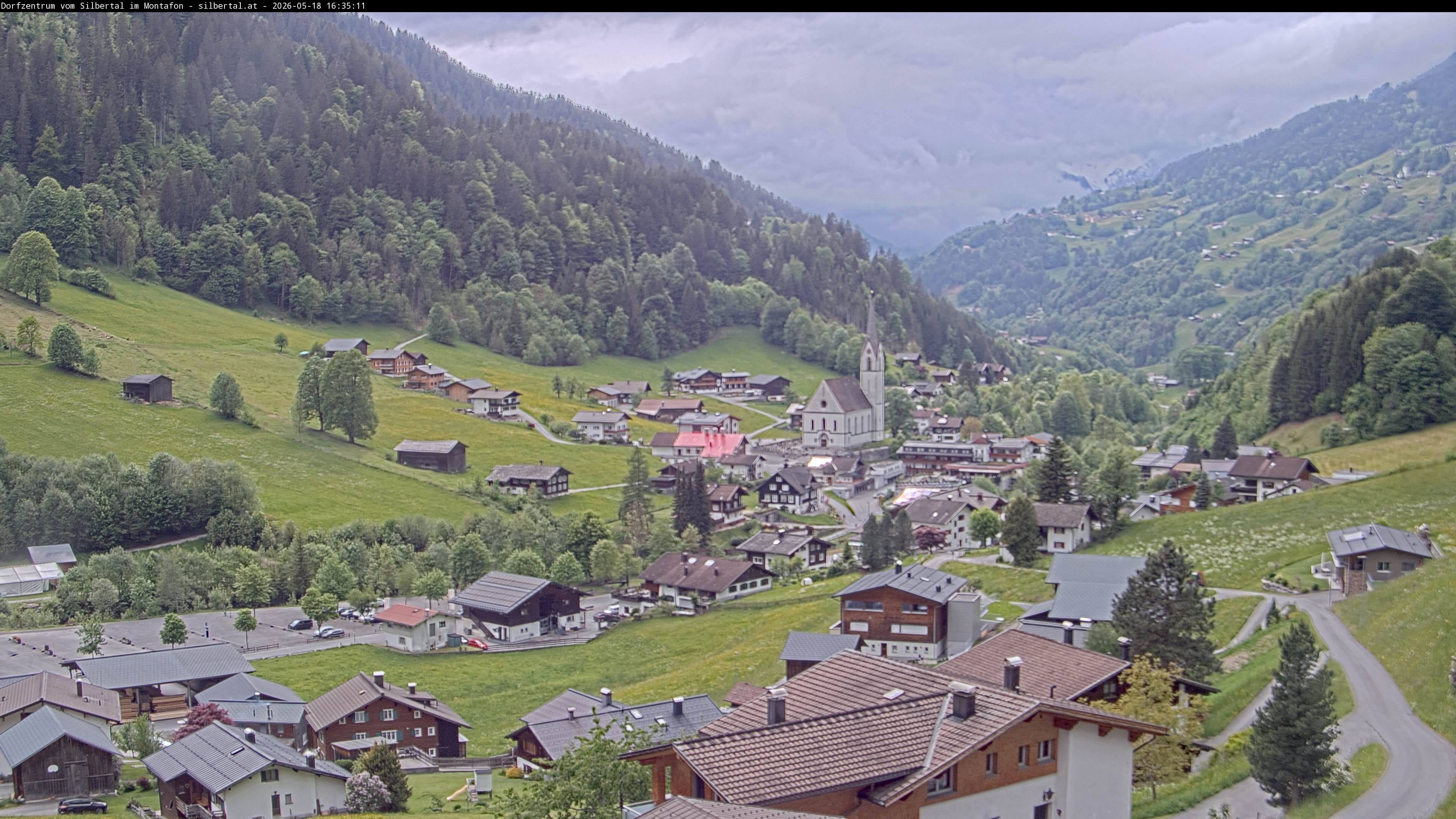 Archiv Foto Webcam Blick auf Silbertal, Vorarlberg