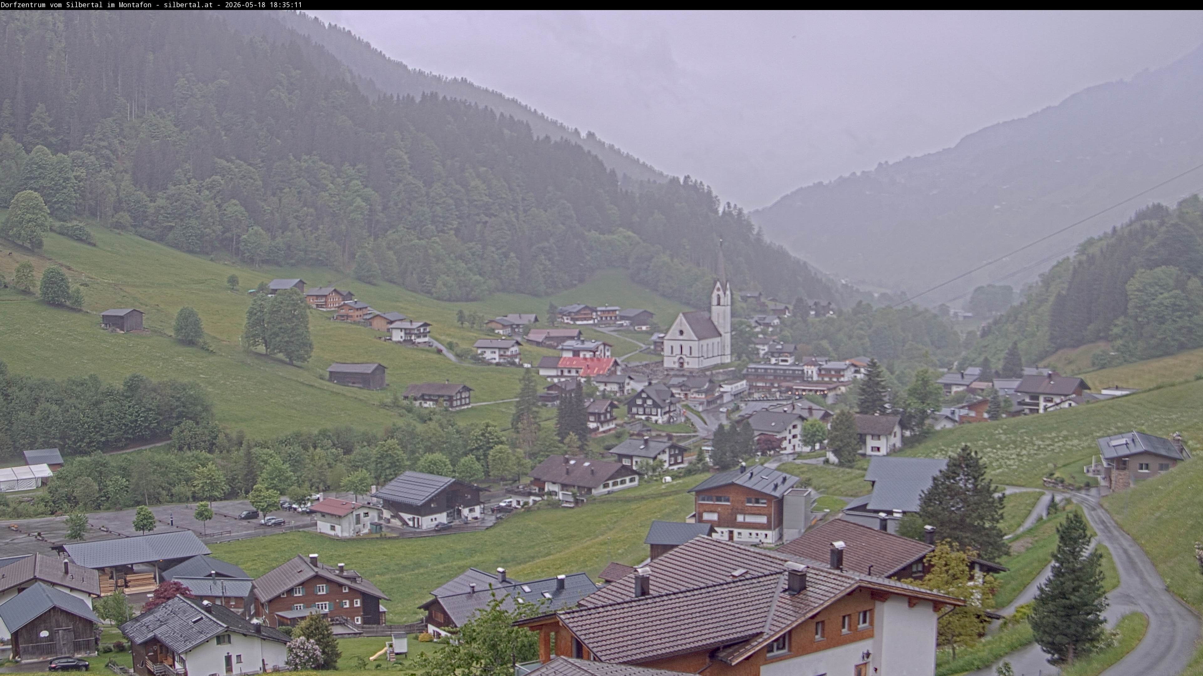 Archiv Foto Webcam Blick auf Silbertal, Vorarlberg