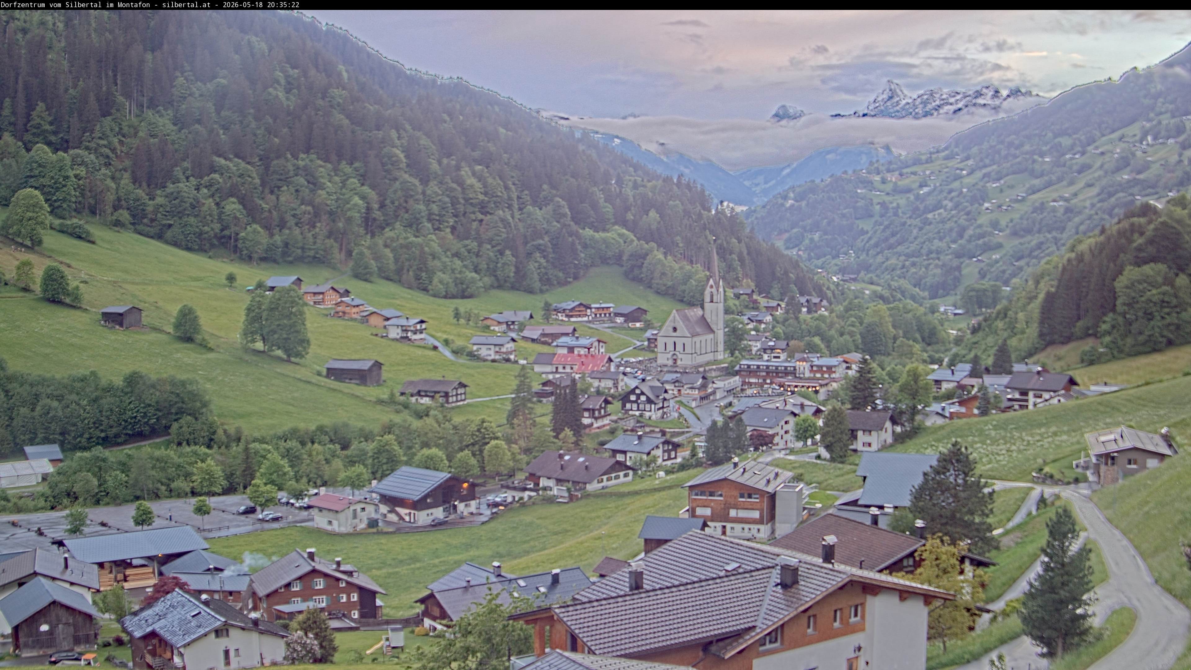 Archiv Foto Webcam Blick auf Silbertal, Vorarlberg