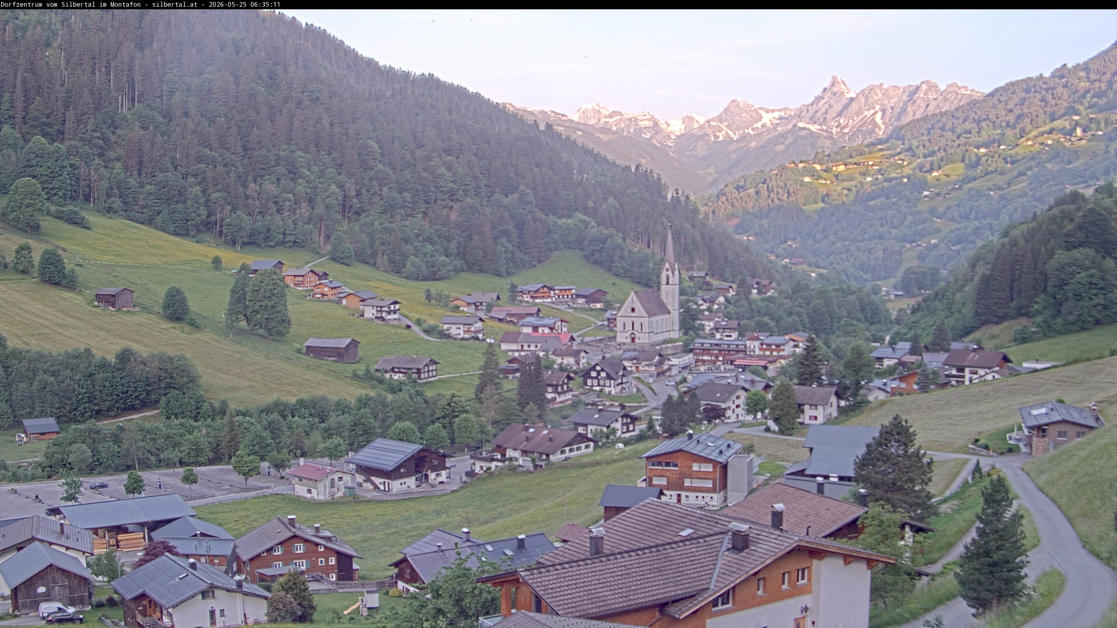 Archiv Foto Webcam Blick auf Silbertal, Vorarlberg