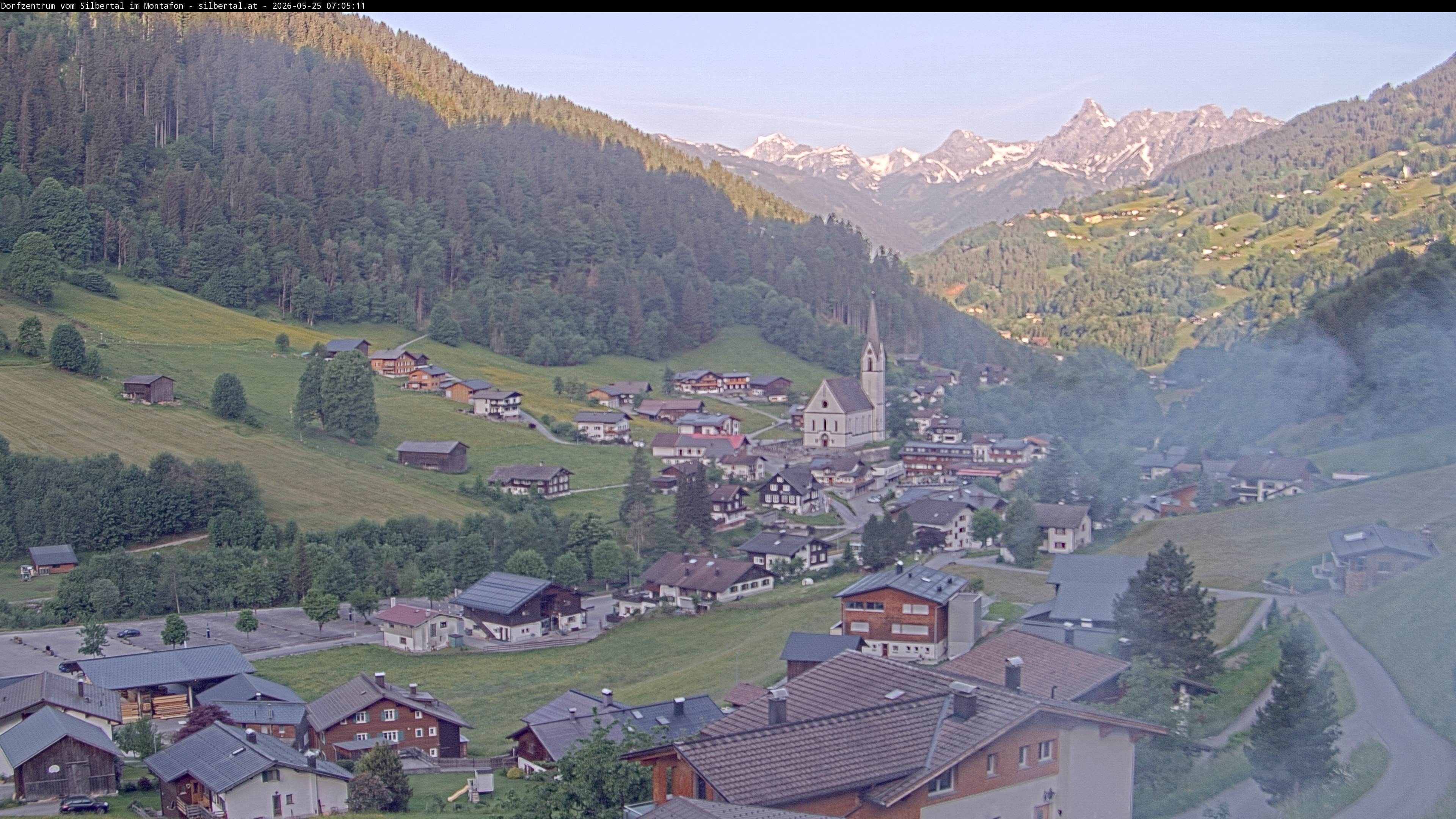 Archiv Foto Webcam Blick auf Silbertal, Vorarlberg