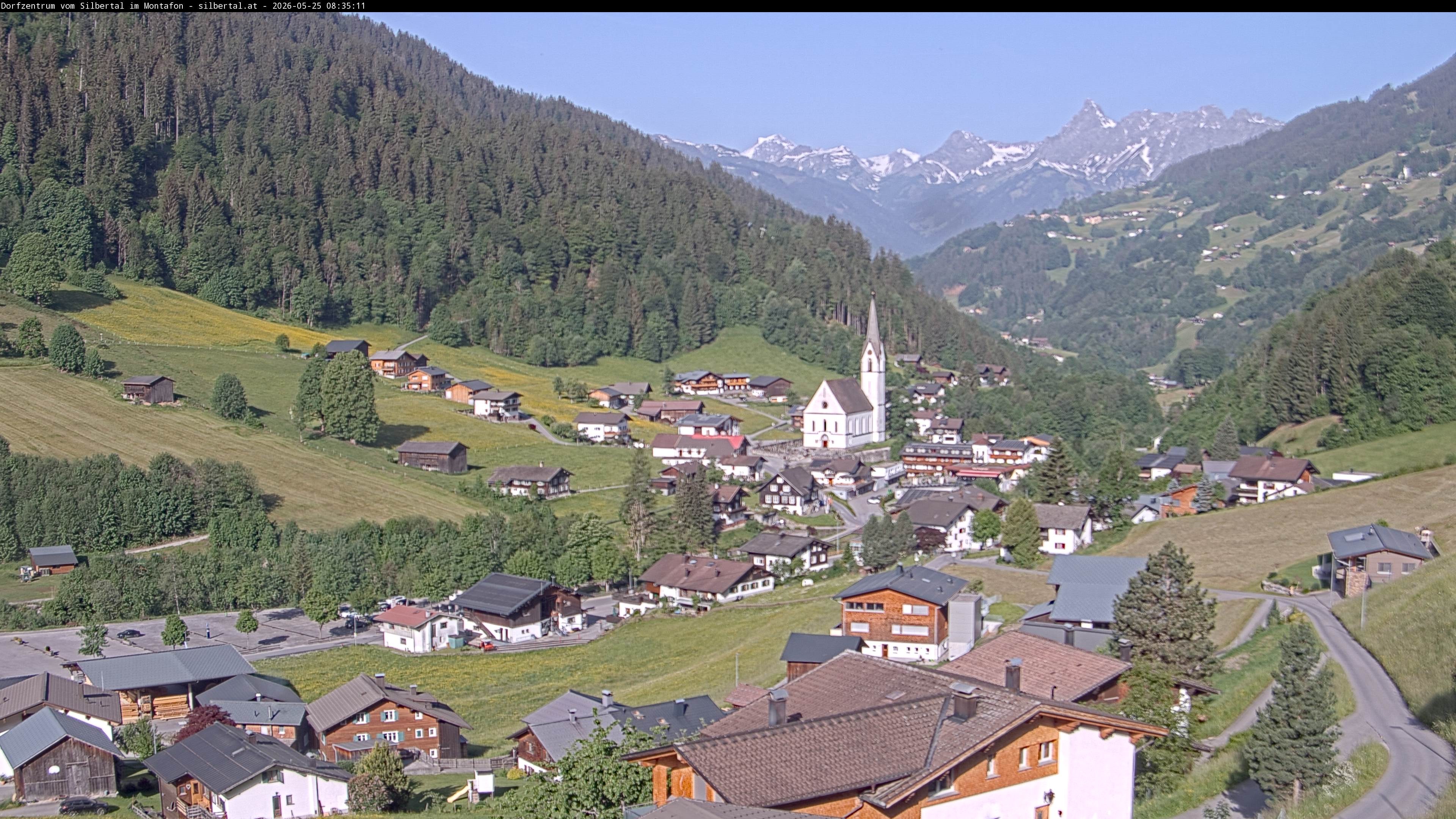 Archiv Foto Webcam Blick auf Silbertal, Vorarlberg