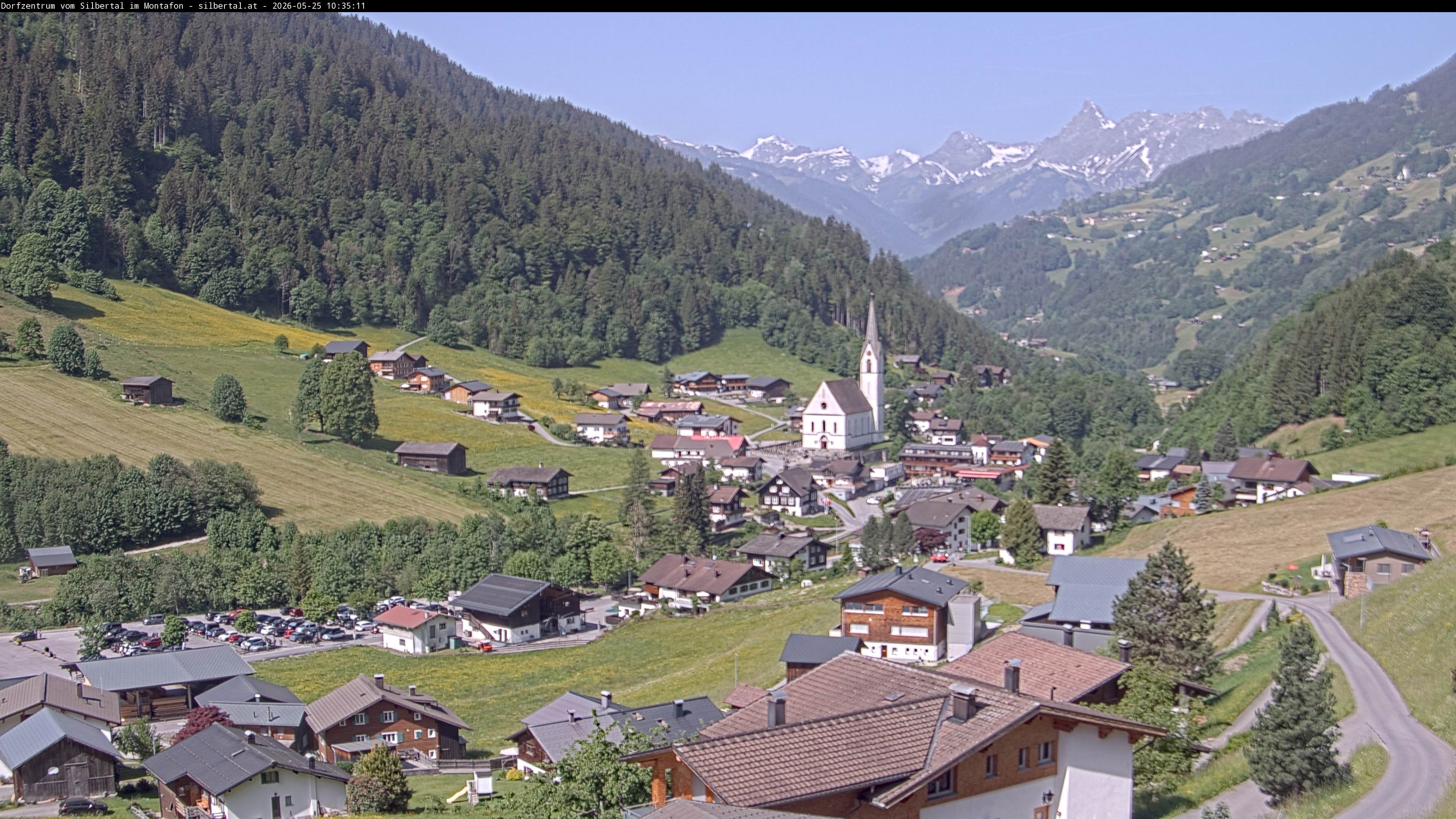 Archiv Foto Webcam Blick auf Silbertal, Vorarlberg