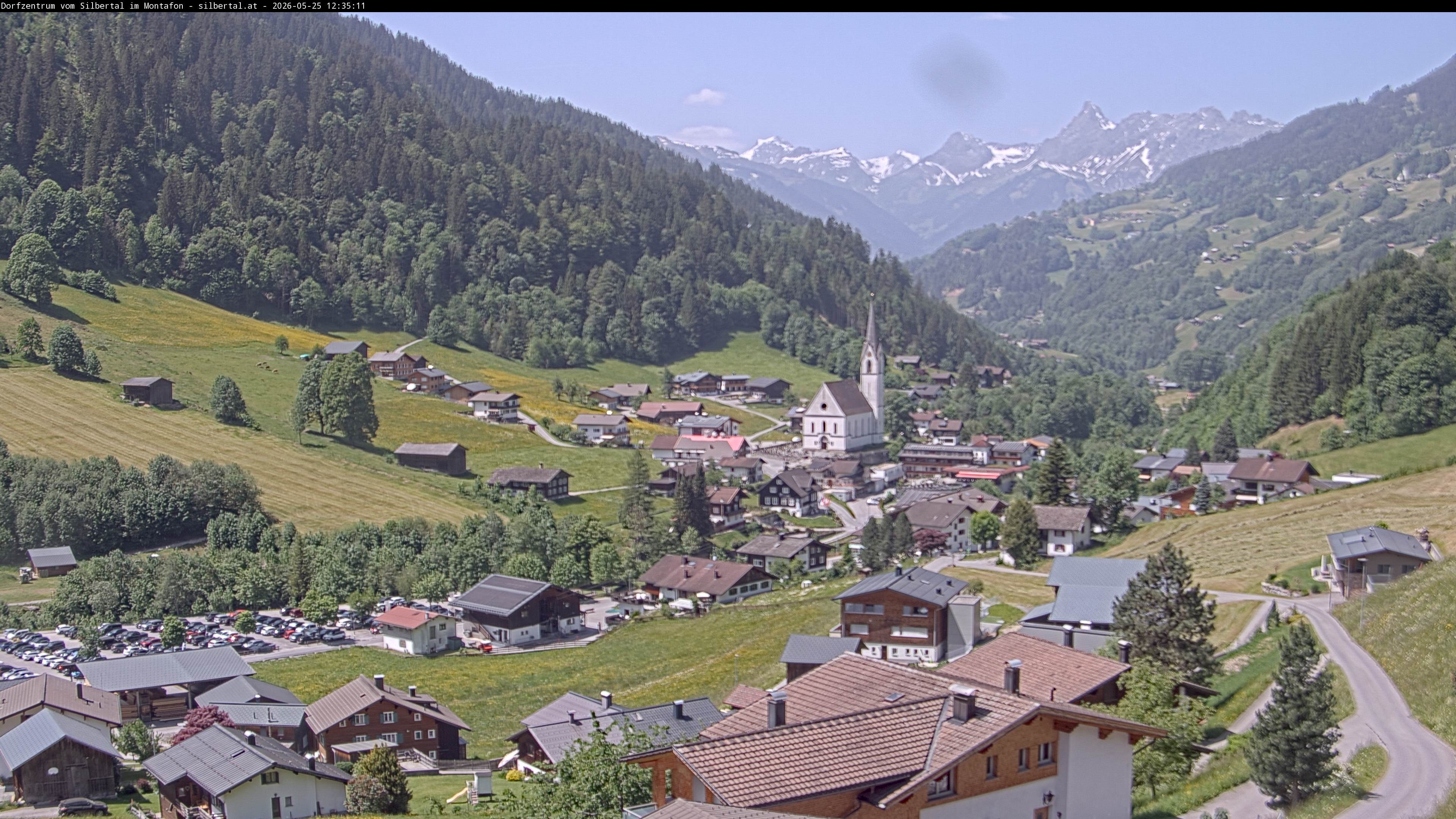 Archiv Foto Webcam Blick auf Silbertal, Vorarlberg