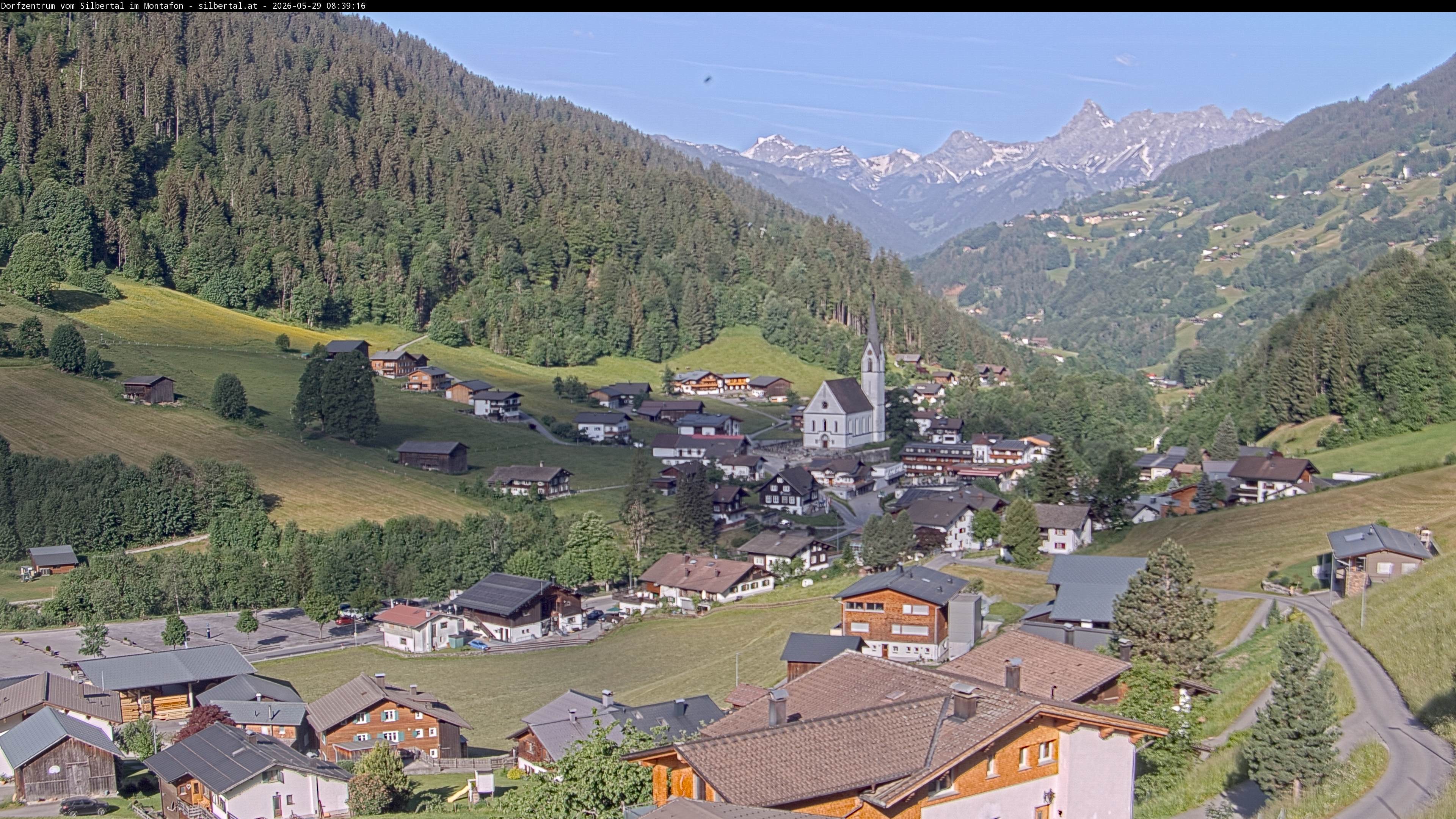 Archiv Foto Webcam Blick auf Silbertal, Vorarlberg