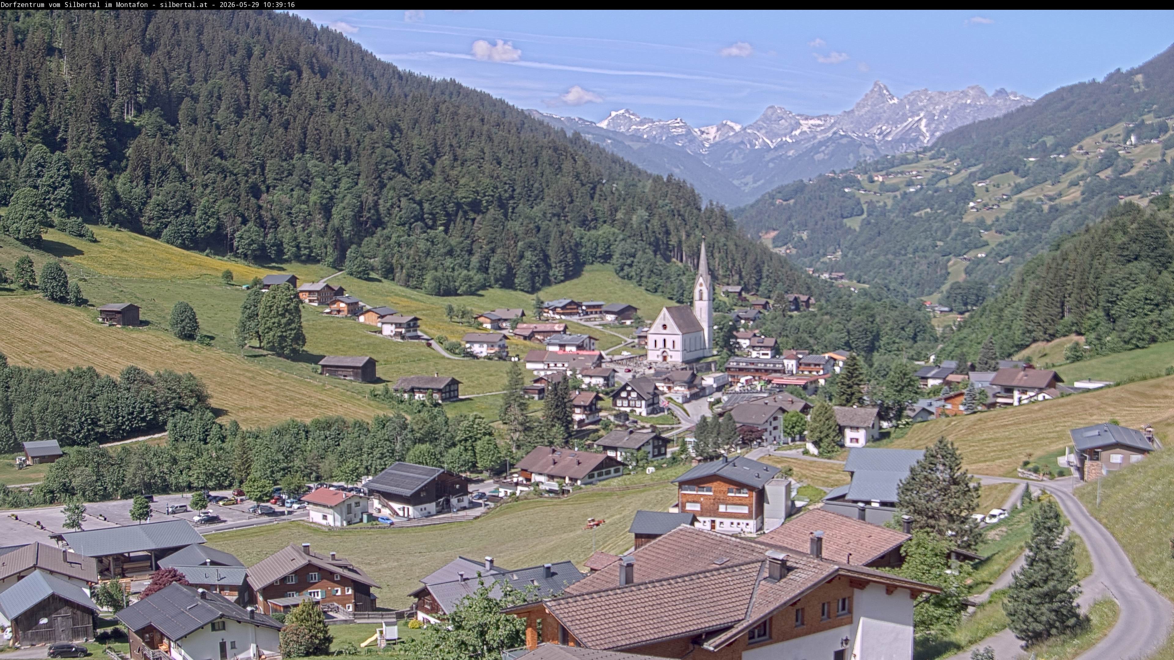 Archiv Foto Webcam Blick auf Silbertal, Vorarlberg