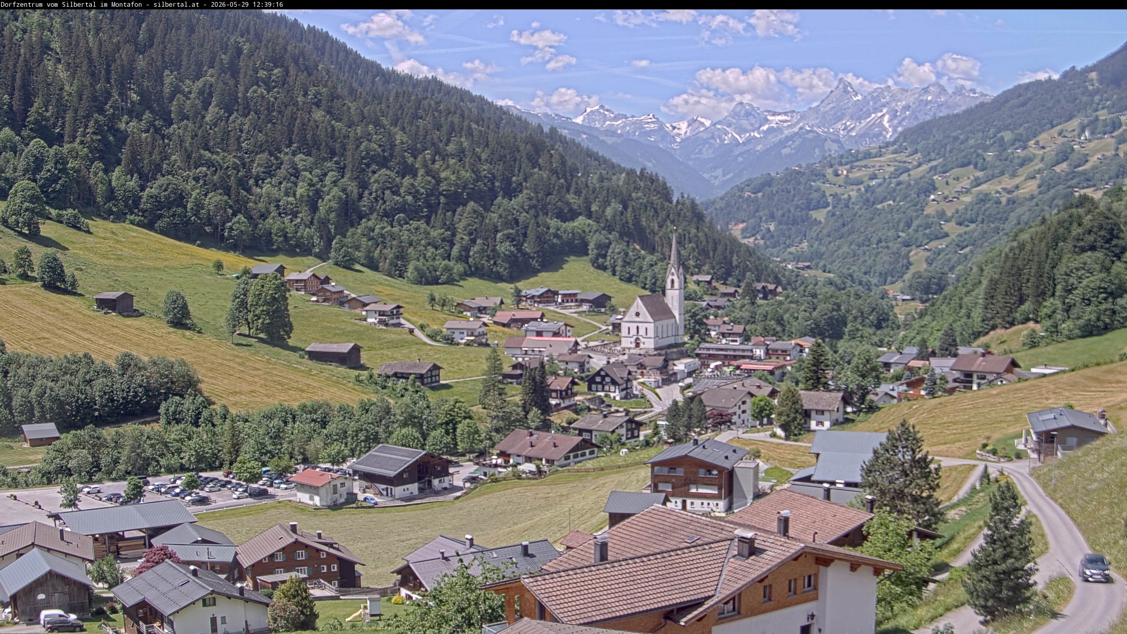 Archiv Foto Webcam Blick auf Silbertal, Vorarlberg