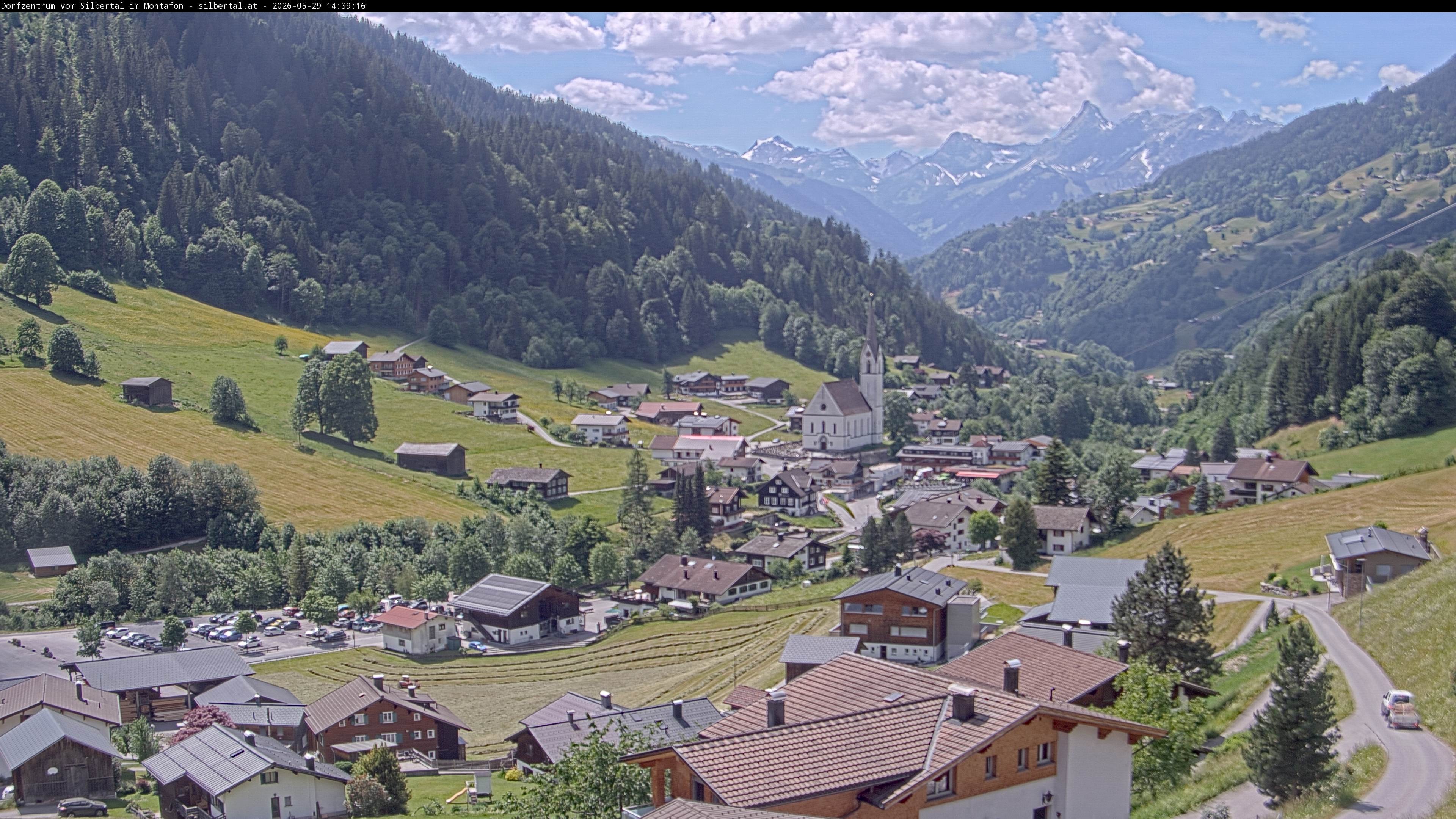 Archiv Foto Webcam Blick auf Silbertal, Vorarlberg