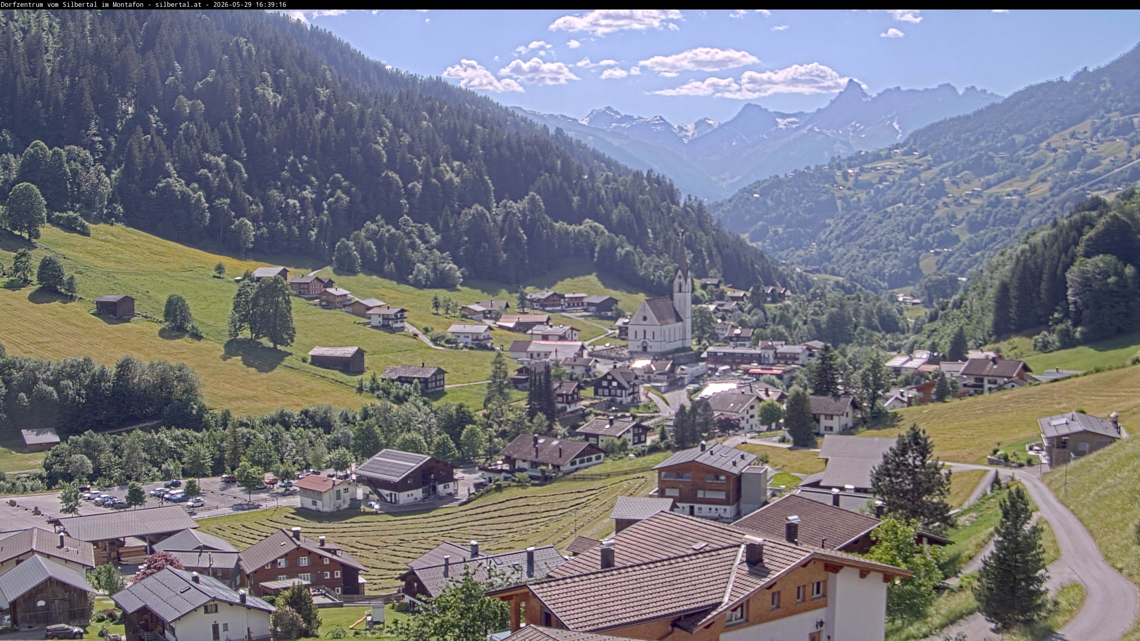 Archiv Foto Webcam Blick auf Silbertal, Vorarlberg
