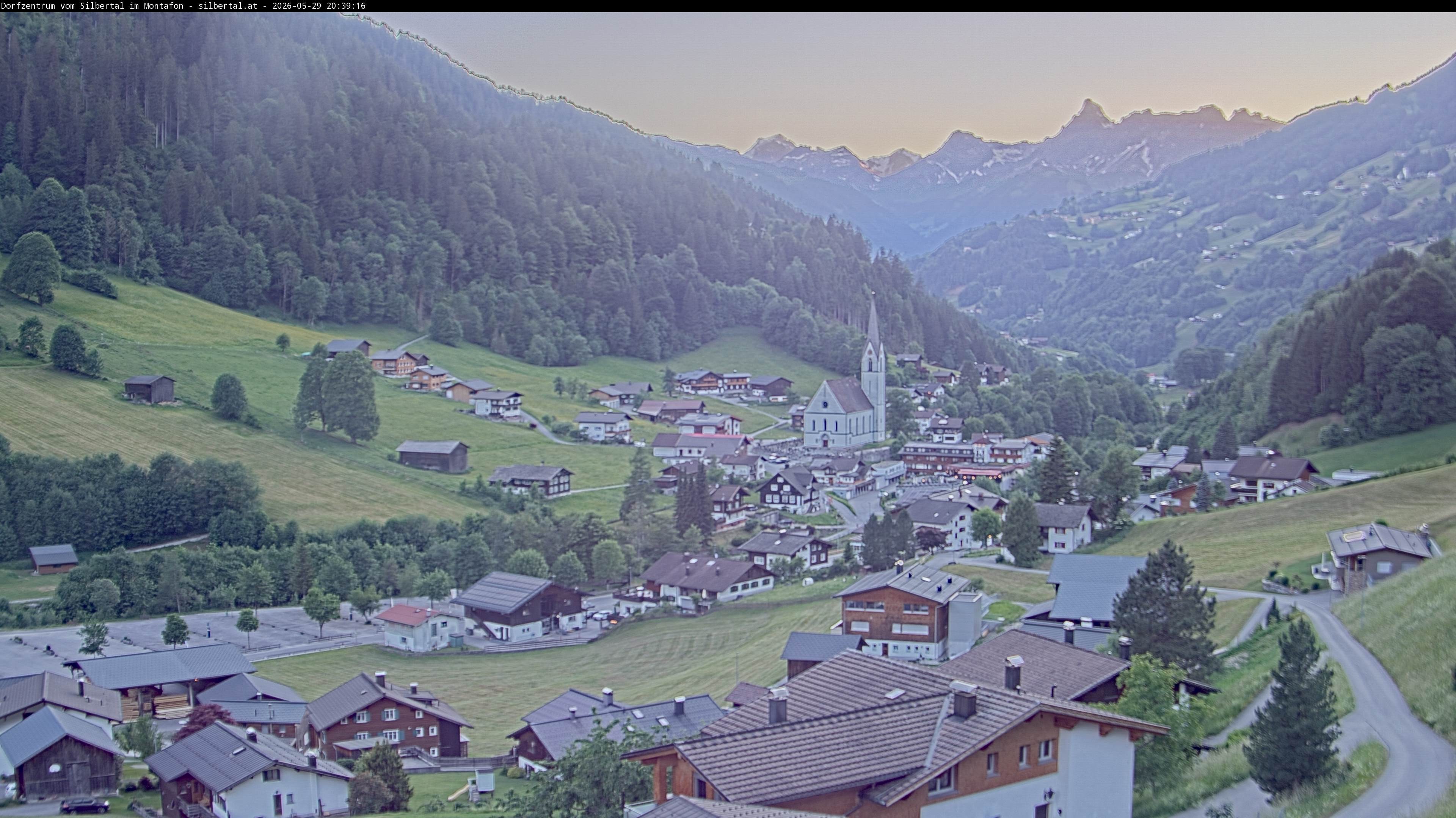 Archiv Foto Webcam Blick auf Silbertal, Vorarlberg
