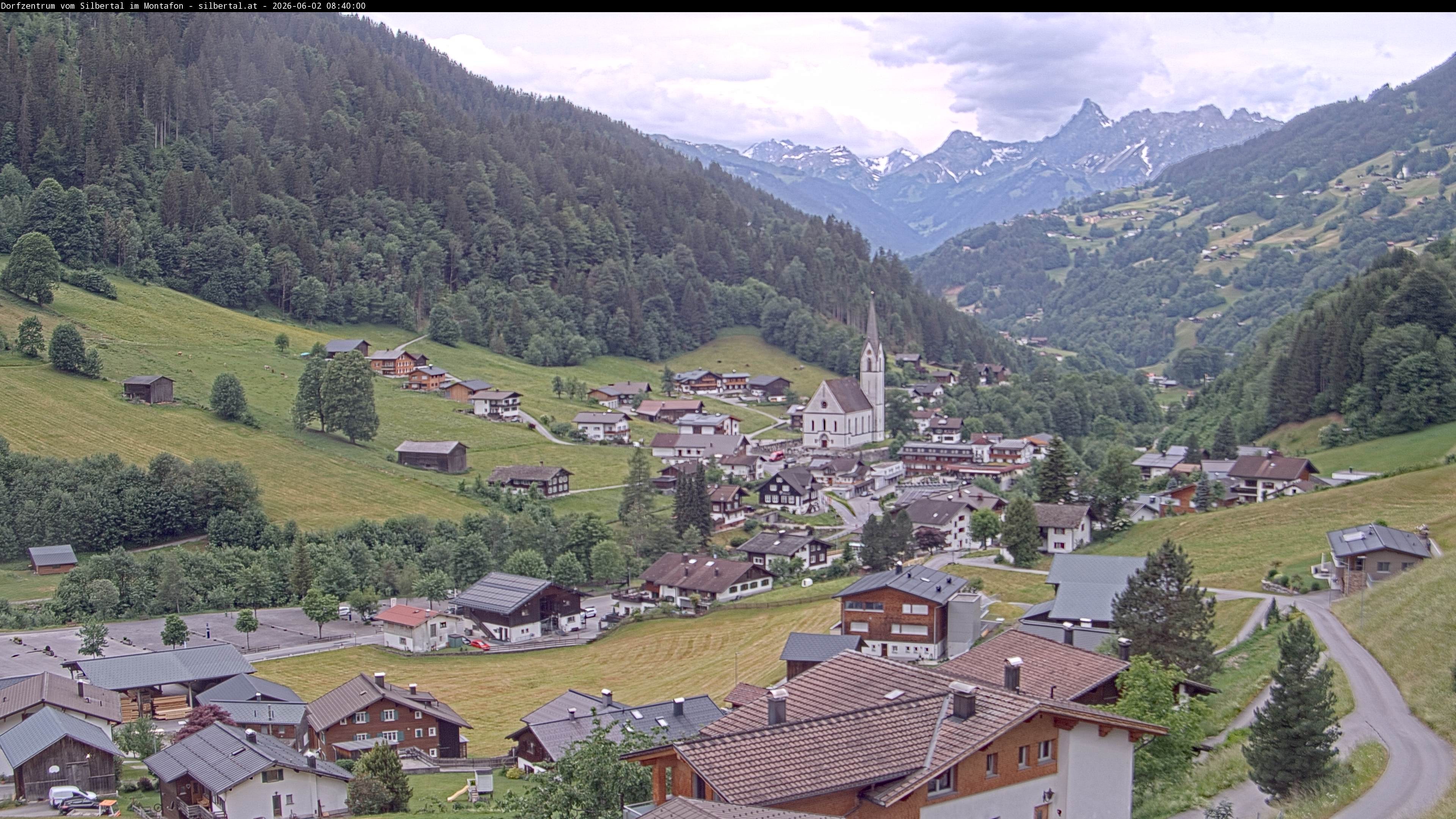 Archiv Foto Webcam Blick auf Silbertal, Vorarlberg