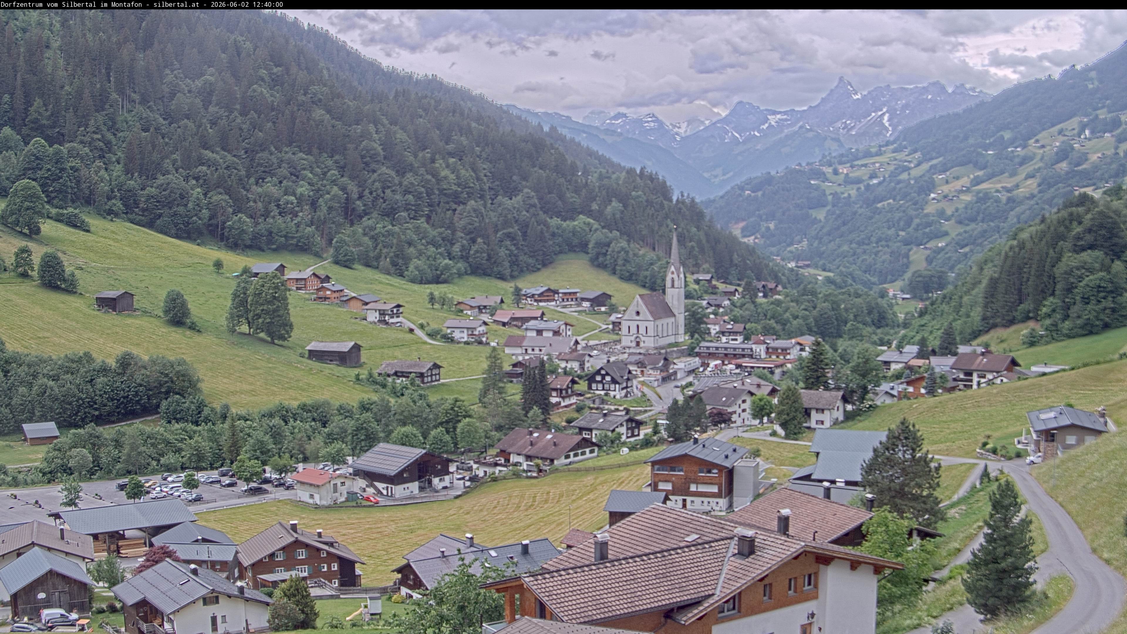 Archiv Foto Webcam Blick auf Silbertal, Vorarlberg