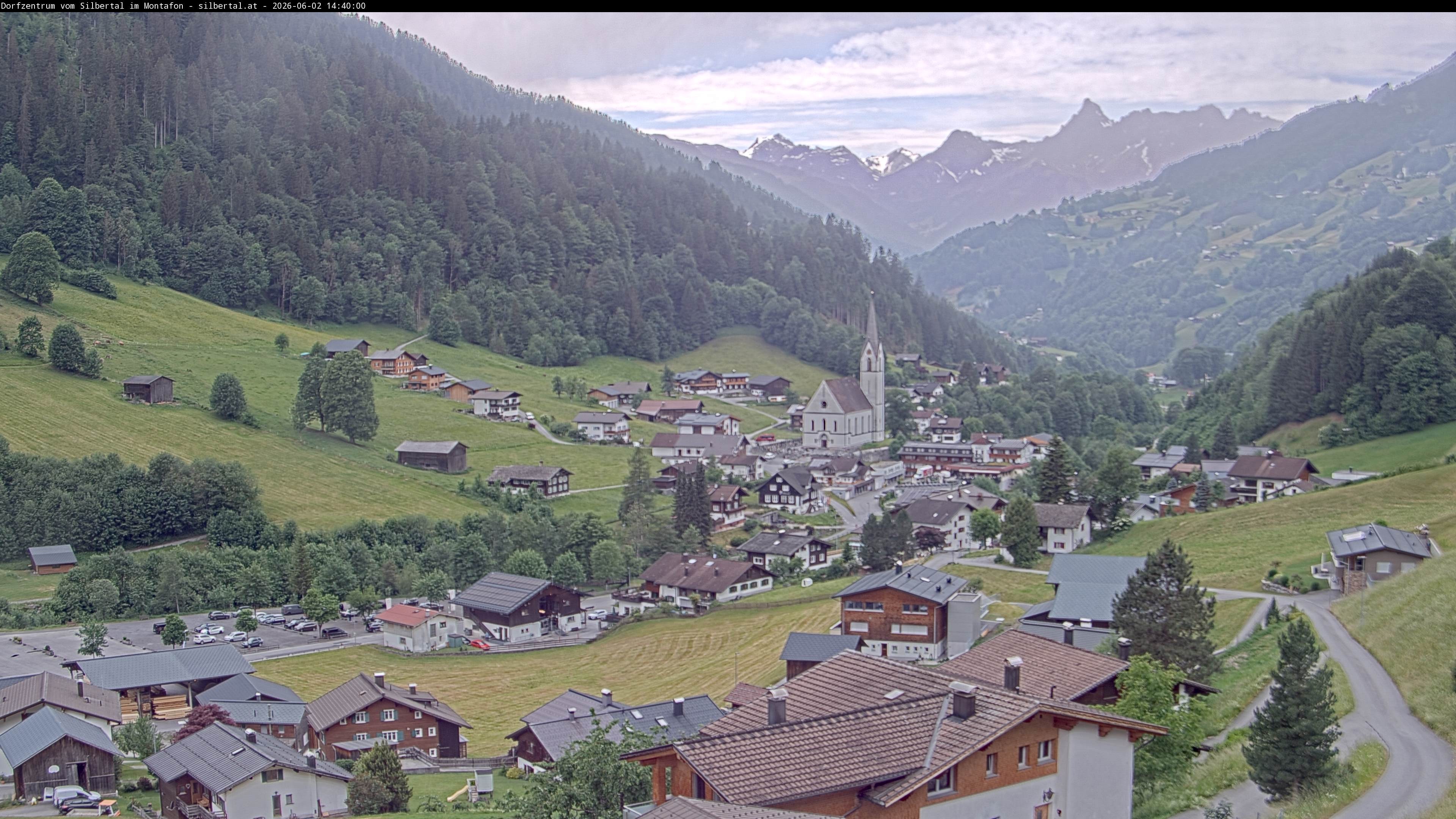 Archiv Foto Webcam Blick auf Silbertal, Vorarlberg