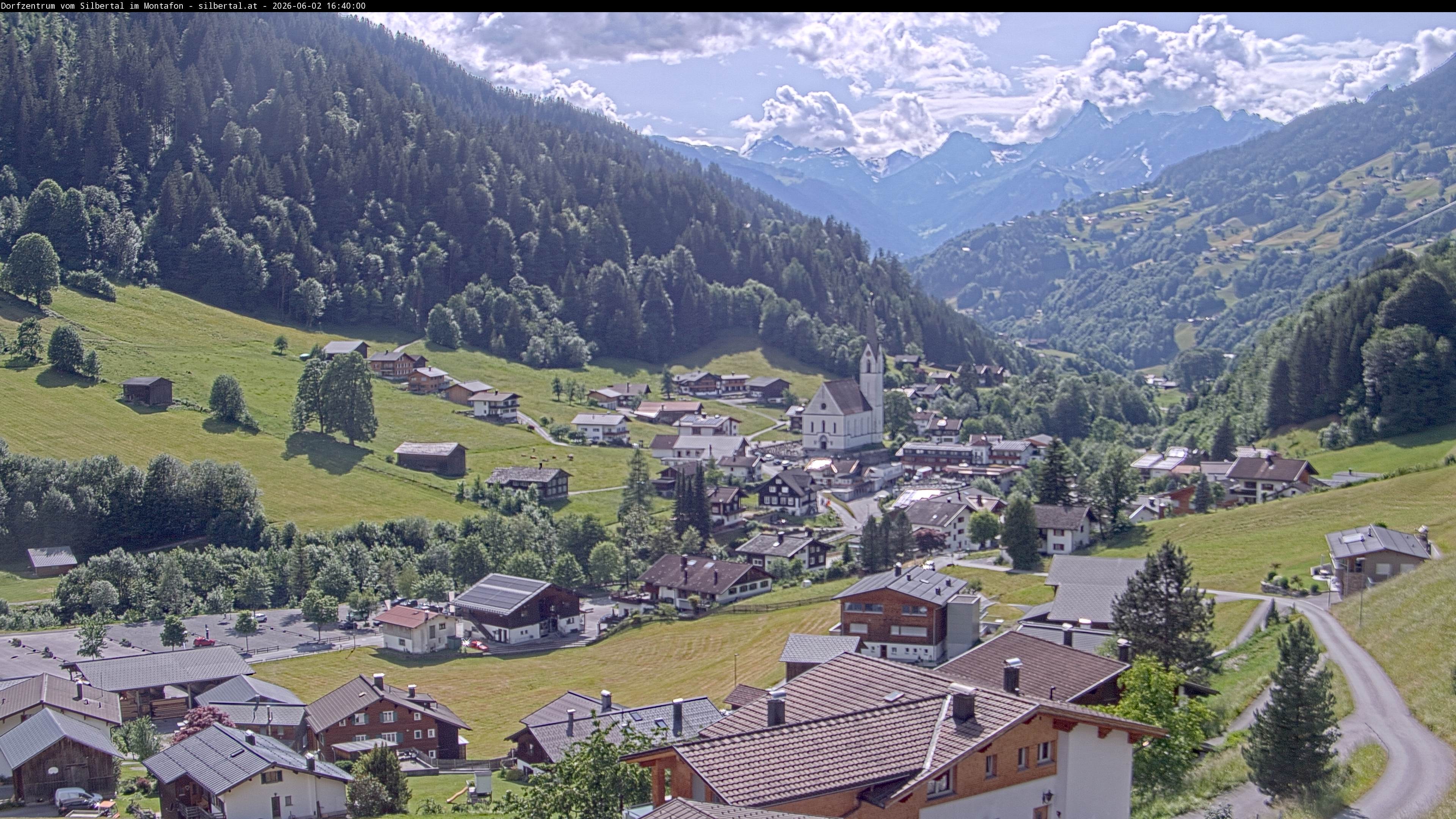 Archiv Foto Webcam Blick auf Silbertal, Vorarlberg