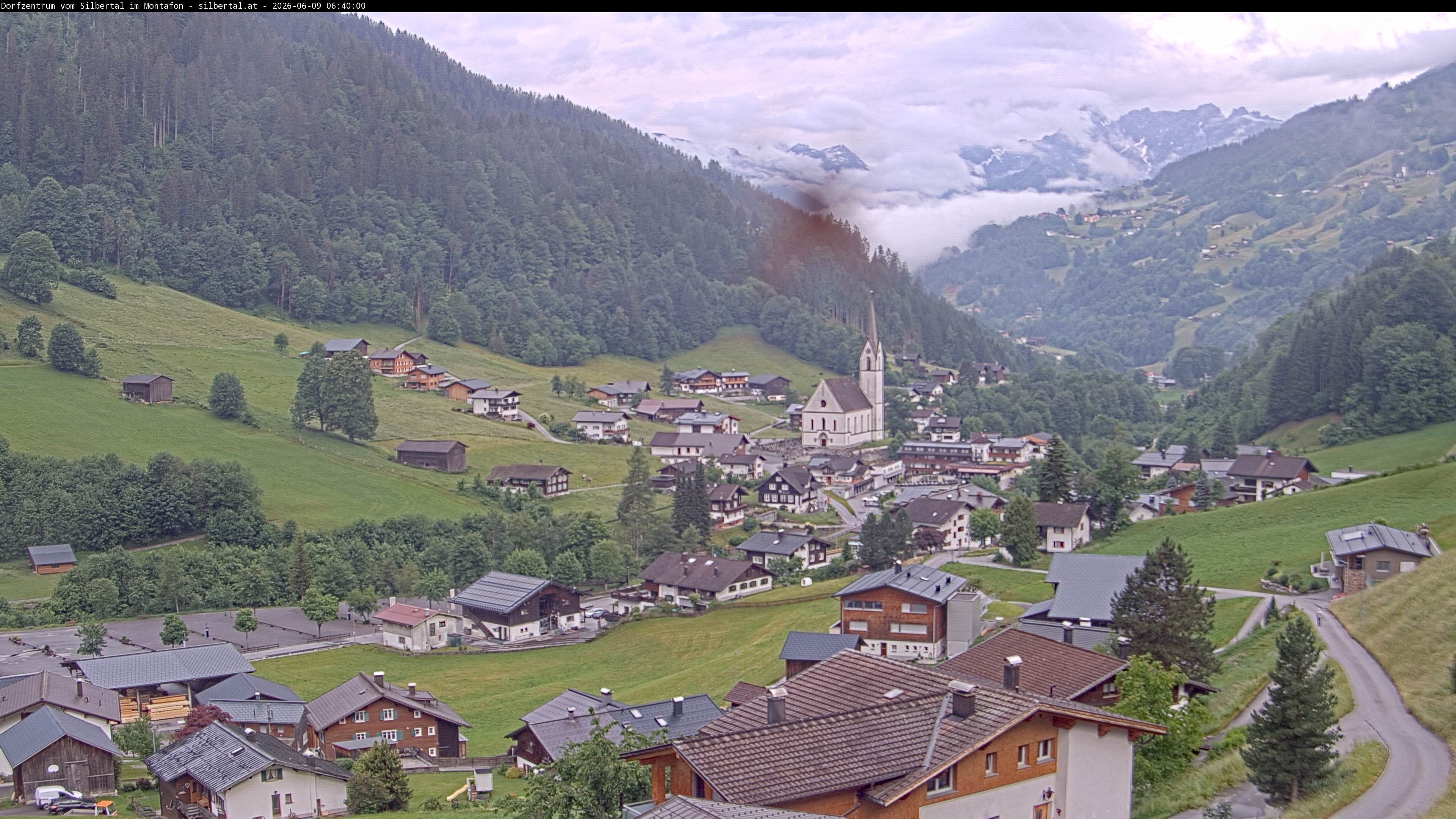 Archiv Foto Webcam Blick auf Silbertal, Vorarlberg