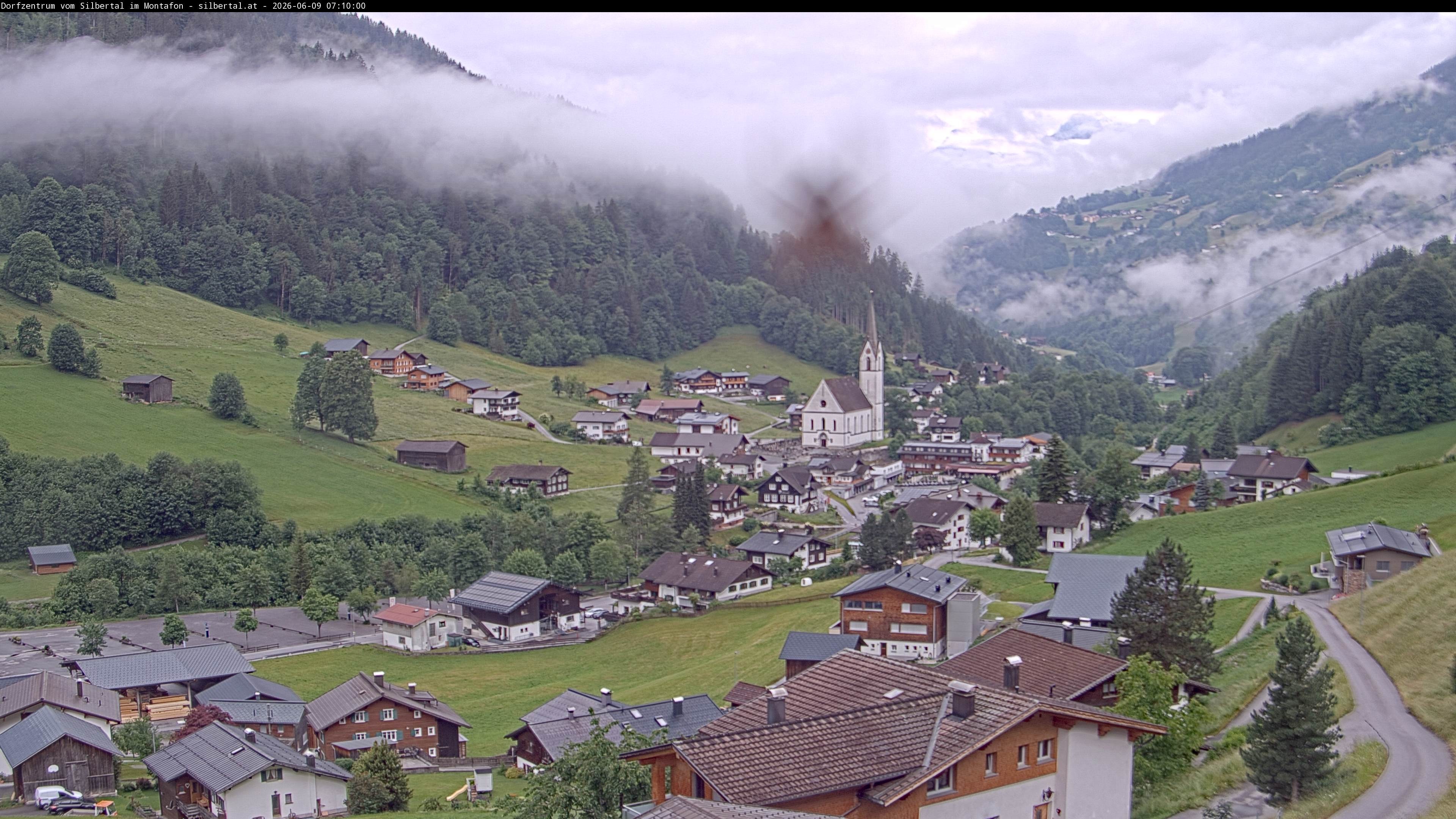 Archiv Foto Webcam Blick auf Silbertal, Vorarlberg