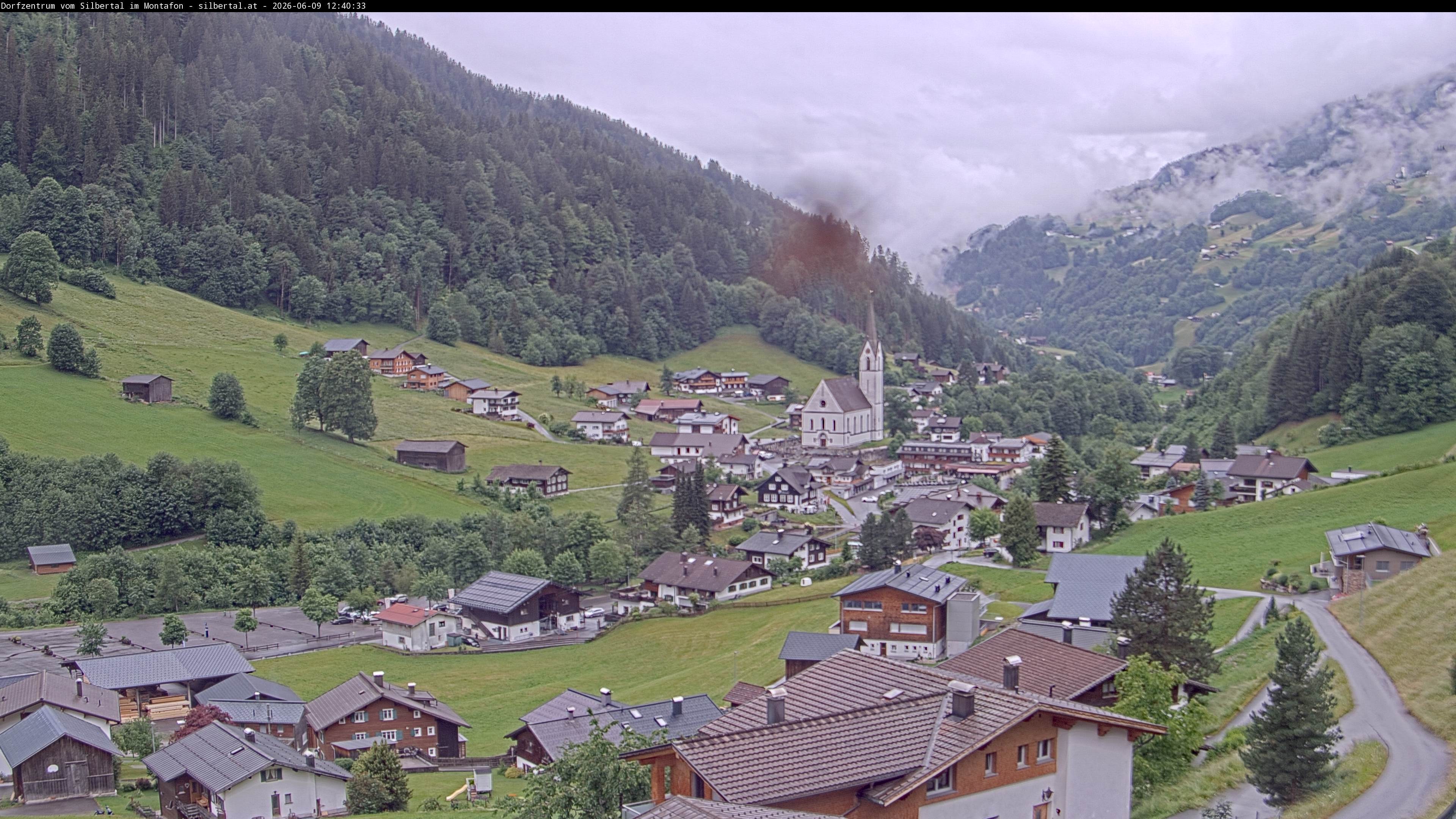 Archiv Foto Webcam Blick auf Silbertal, Vorarlberg