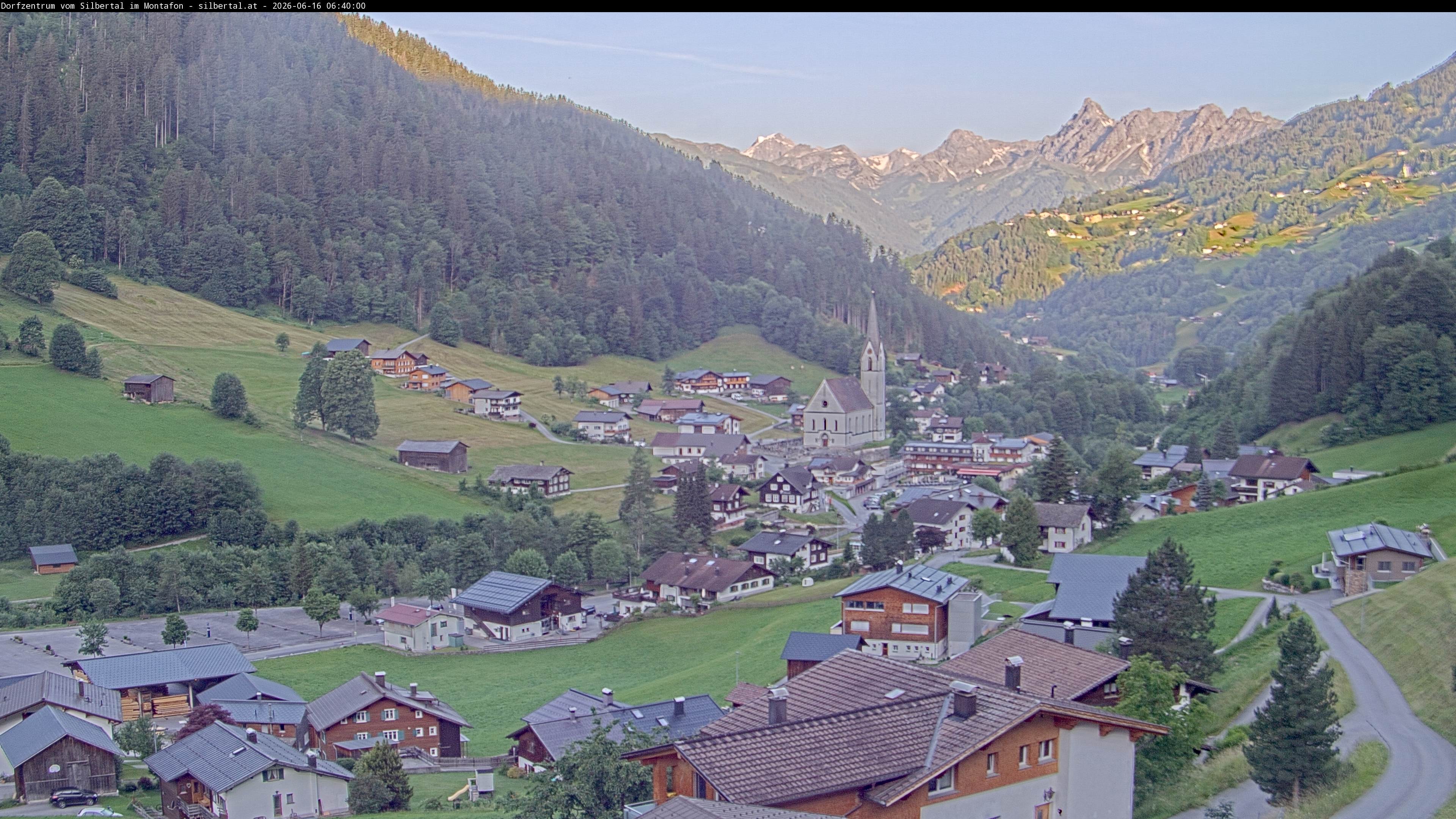Archiv Foto Webcam Blick auf Silbertal, Vorarlberg