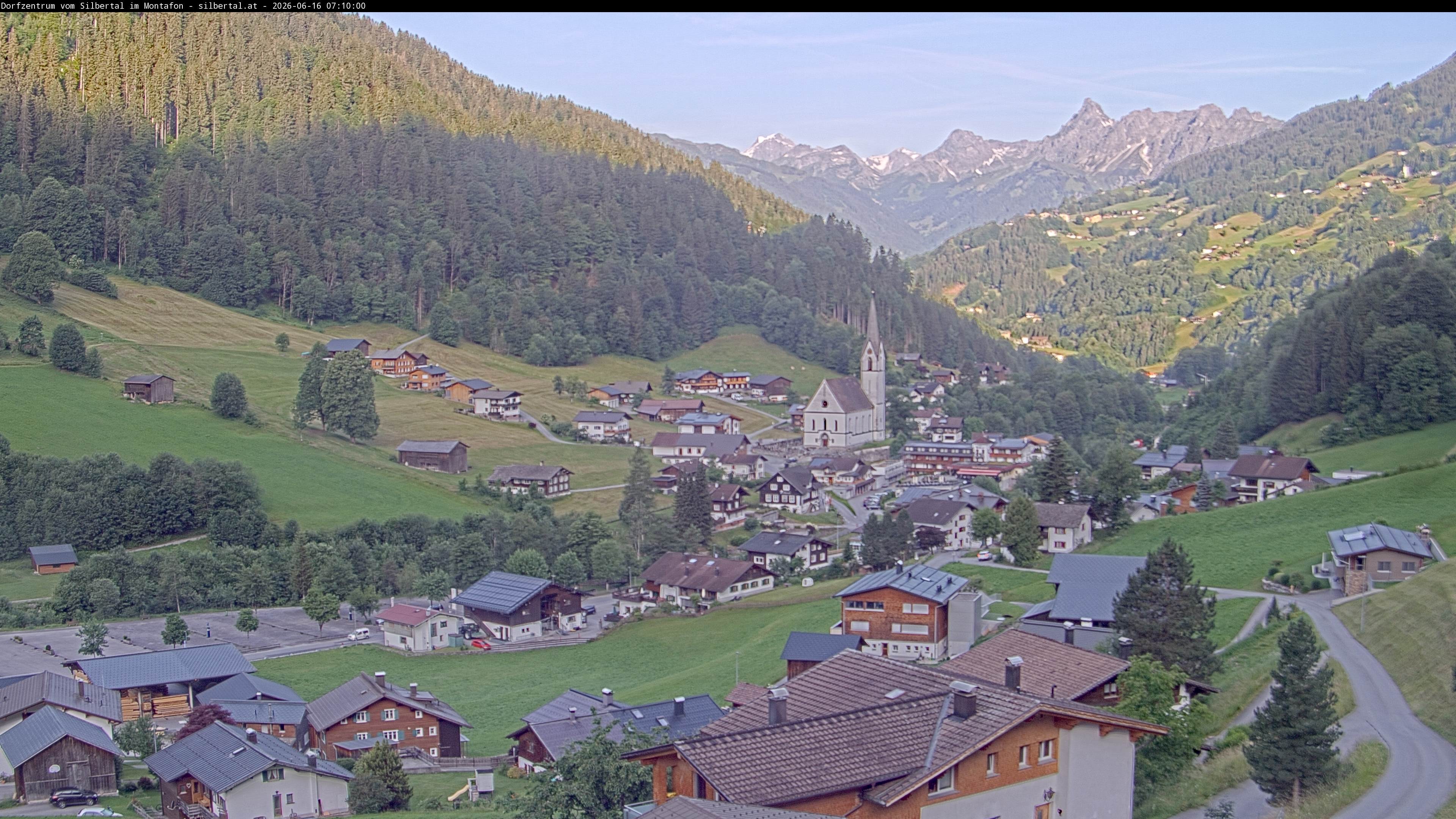 Archiv Foto Webcam Blick auf Silbertal, Vorarlberg