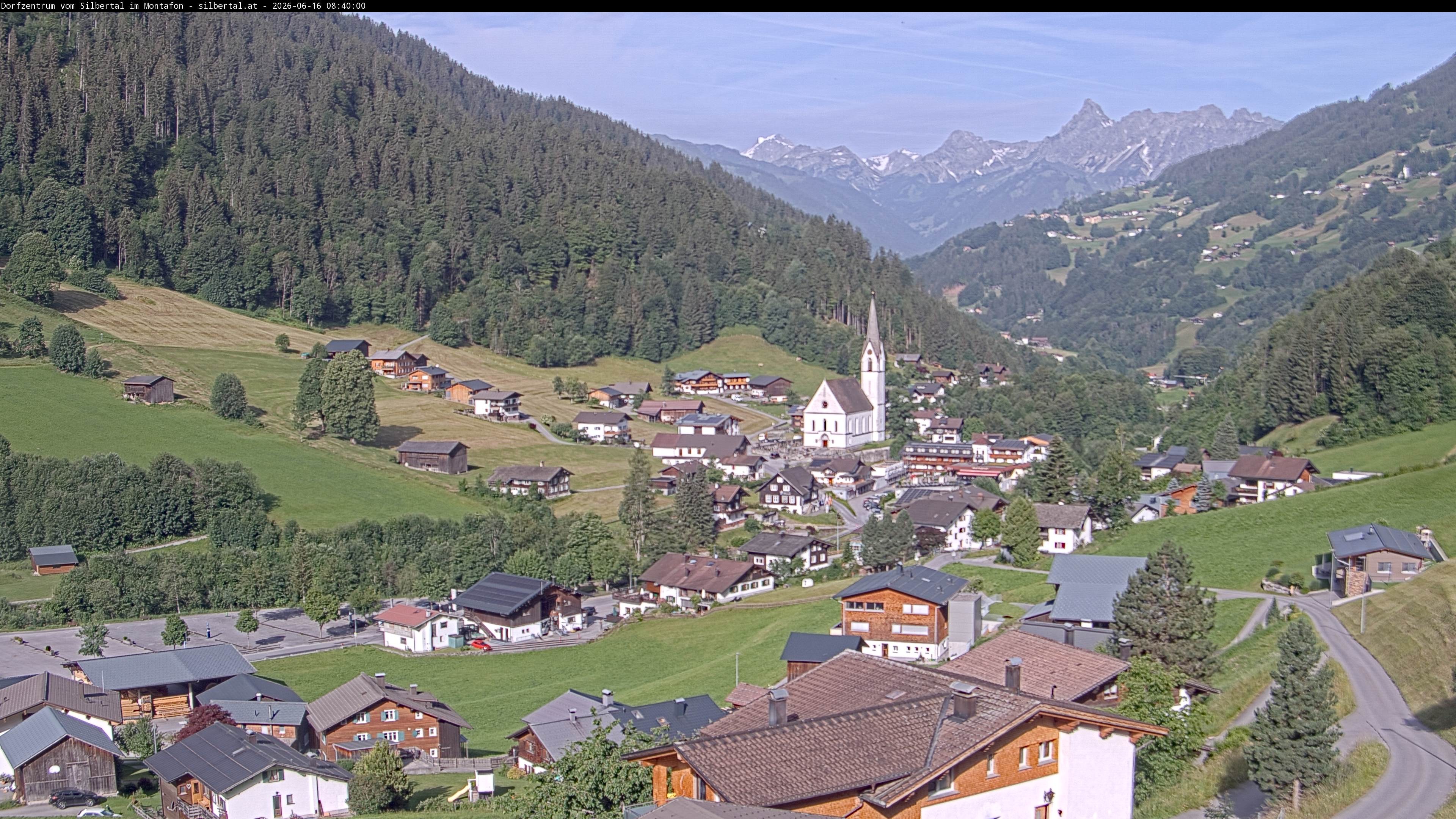 Archiv Foto Webcam Blick auf Silbertal, Vorarlberg