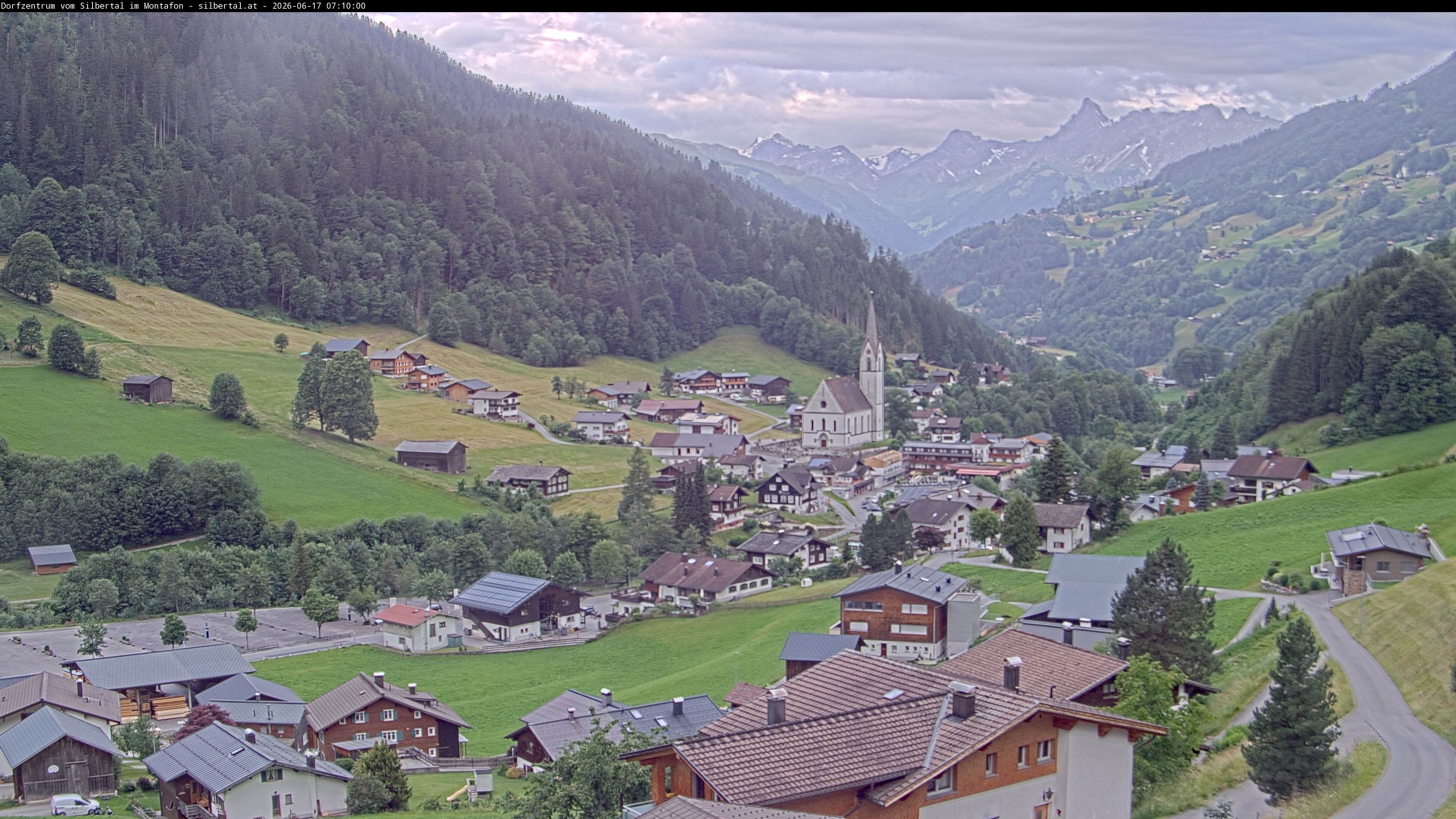 Archiv Foto Webcam Blick auf Silbertal, Vorarlberg